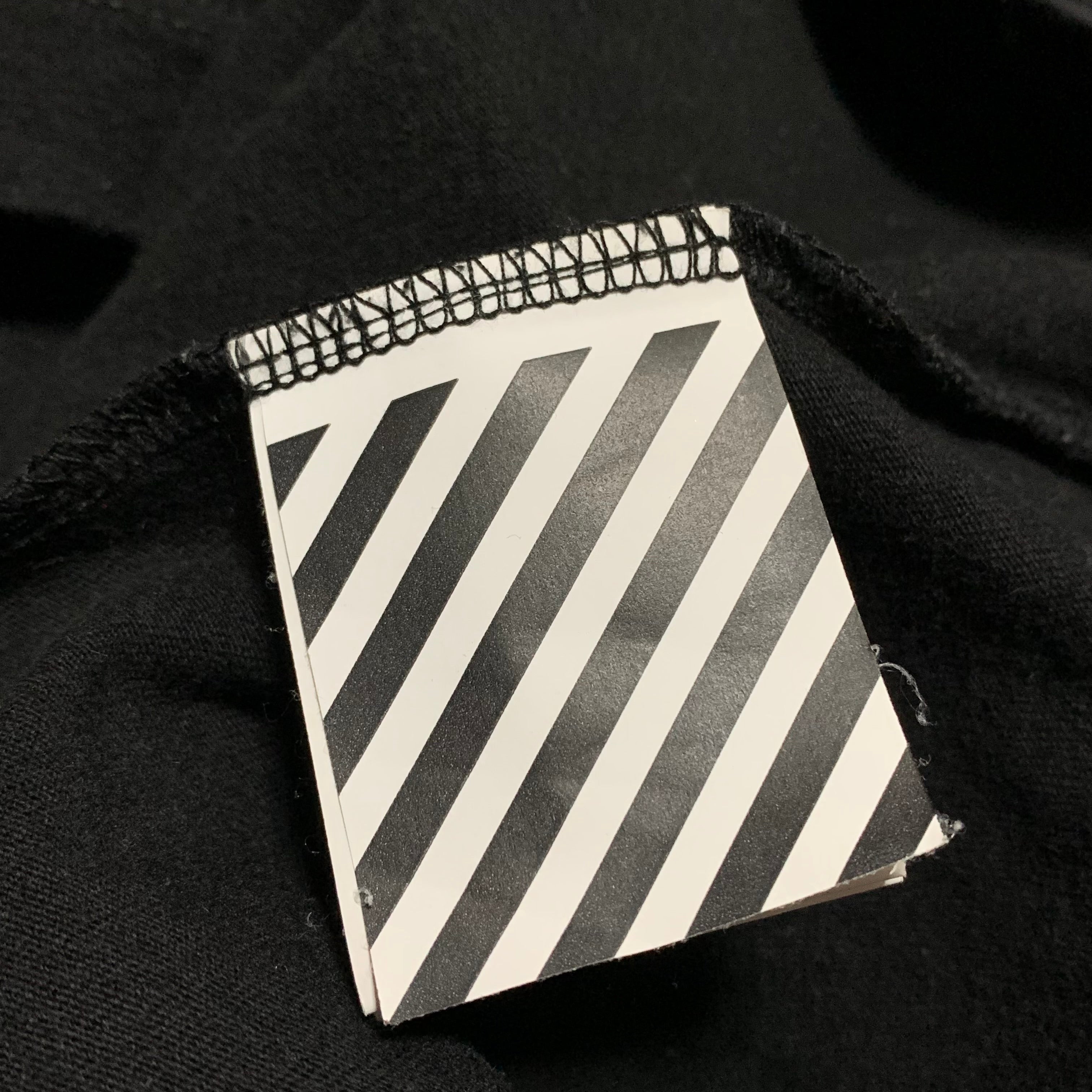 Off White Small Golden Ratio Arrows Black Tee Virgil Abloh