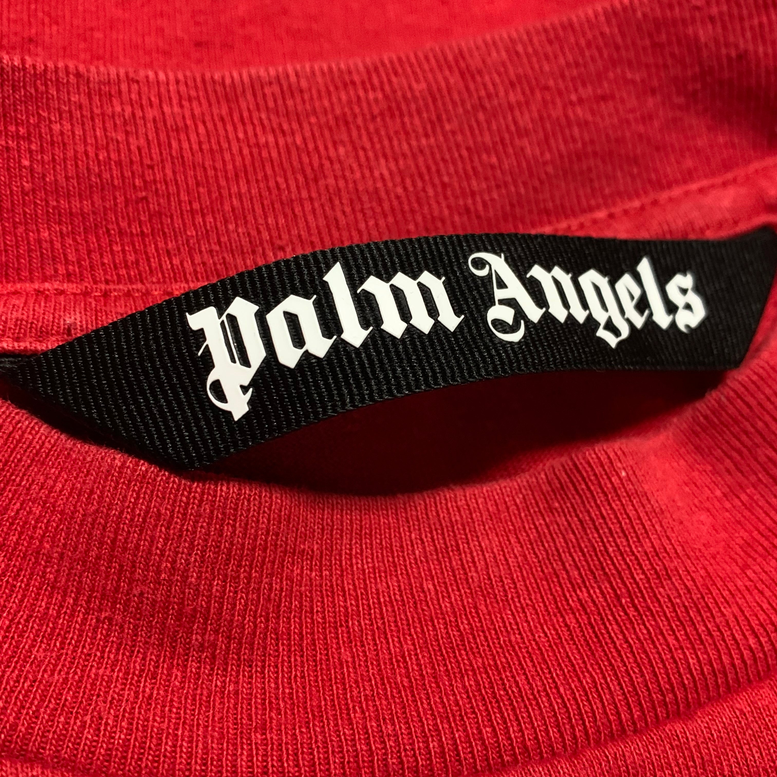 Palm Angels Medium Las Vegas Sprayed Red Tee
