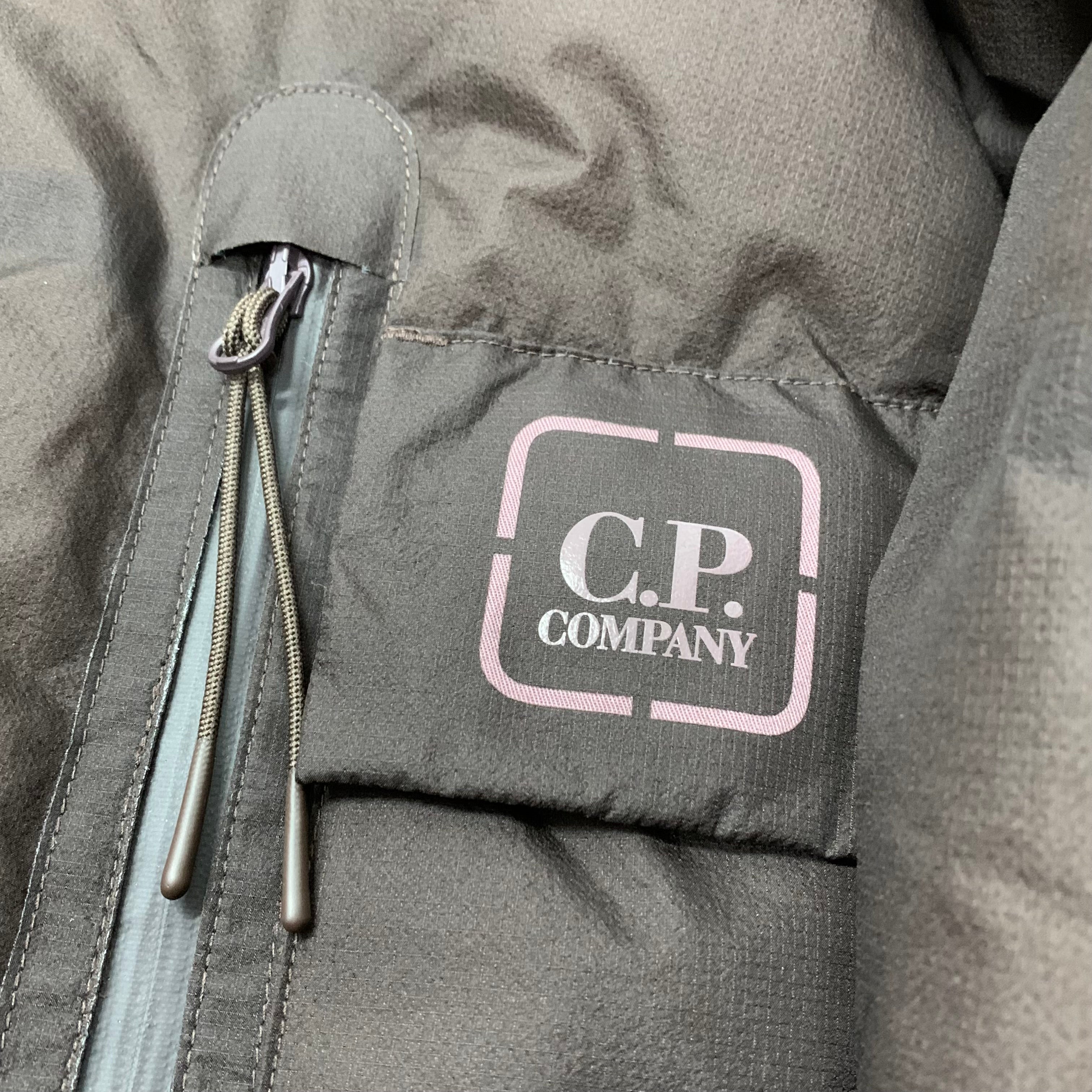 C.P. Company Small Jacket Puffer Metropolis Pertex Down Brown Hooded Jacket (RRP £805)