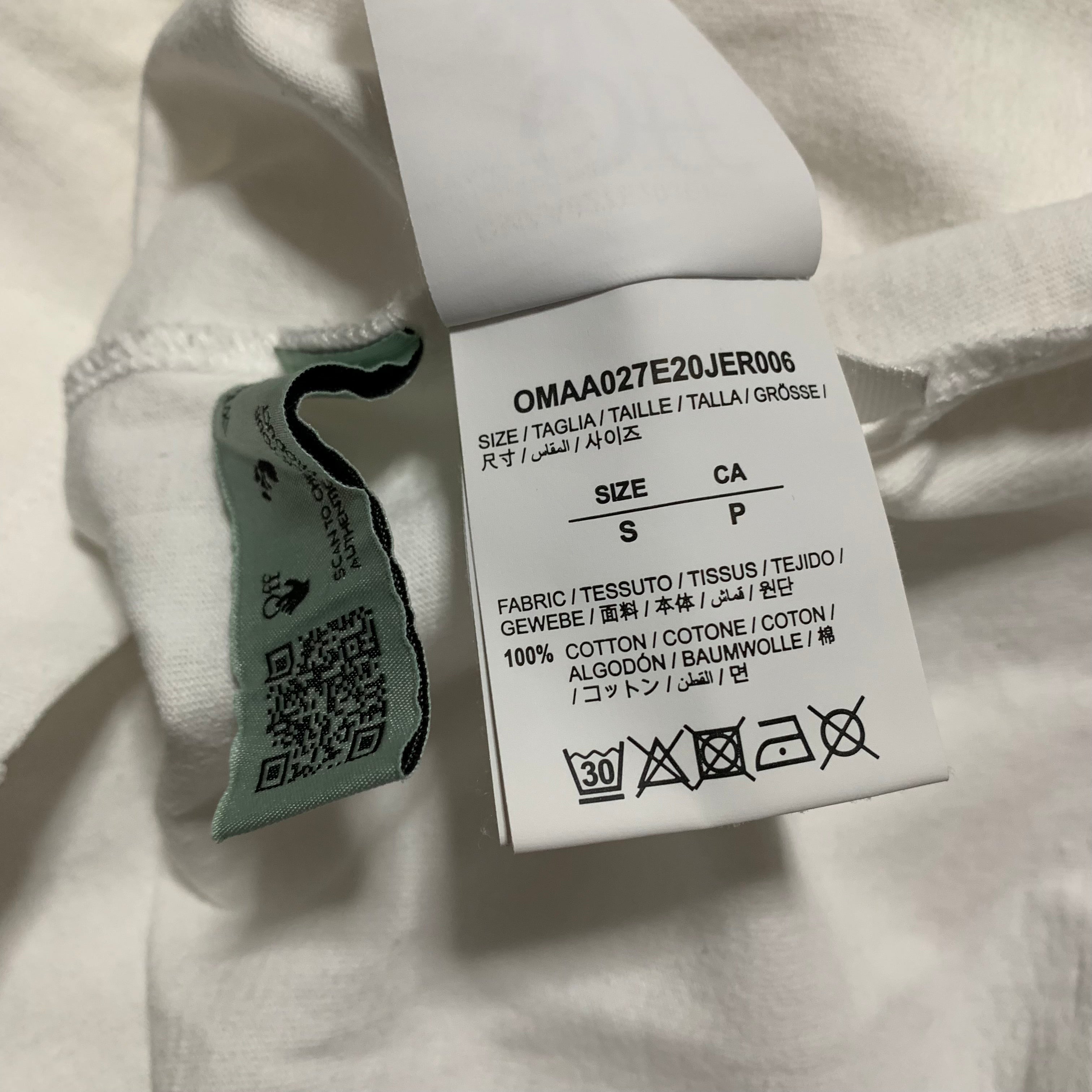Off White Small Stencil Arrows White Tee Virgil Abloh