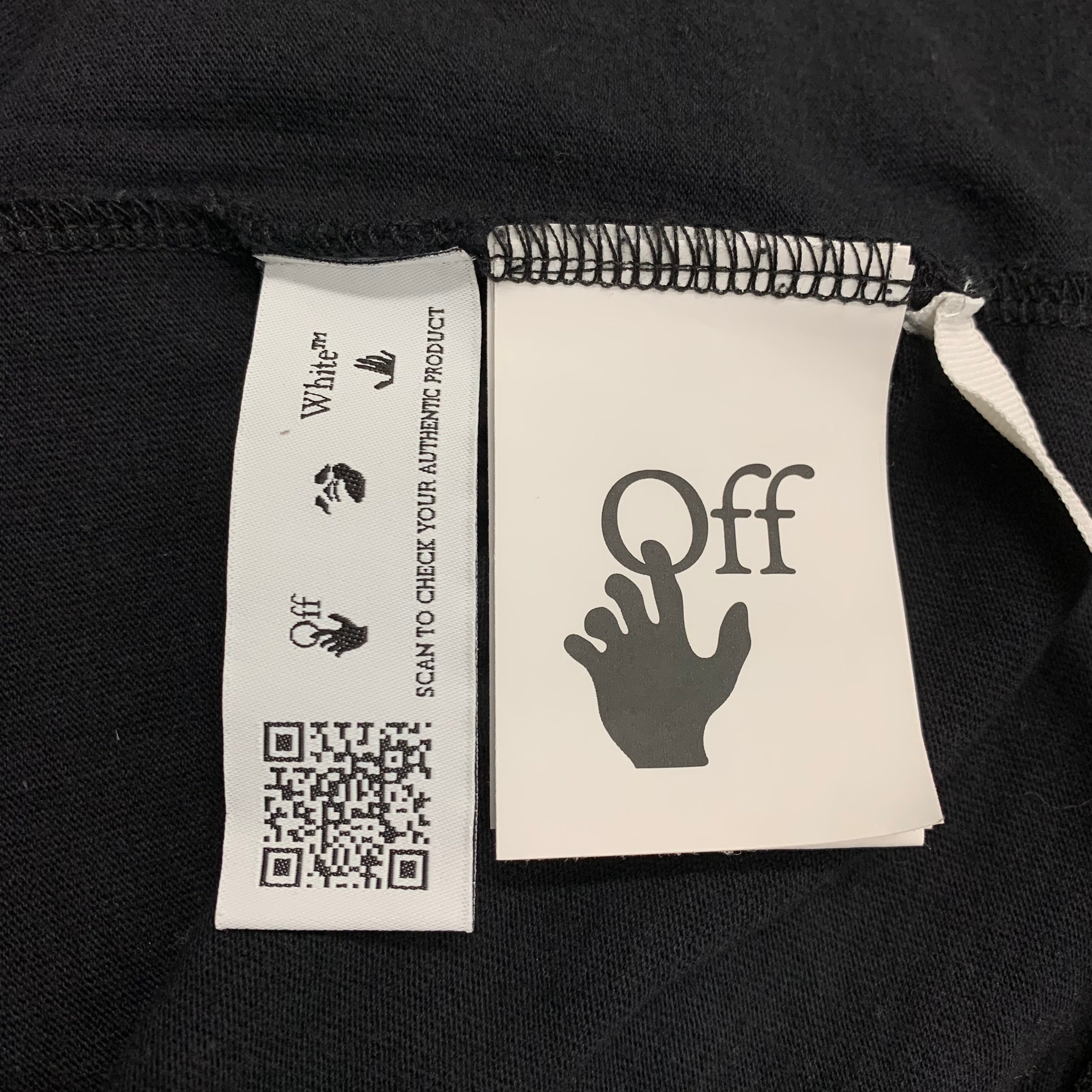 Off White Large Tee Rave Flyer Skate Black T-Shirt Virgil Abloh