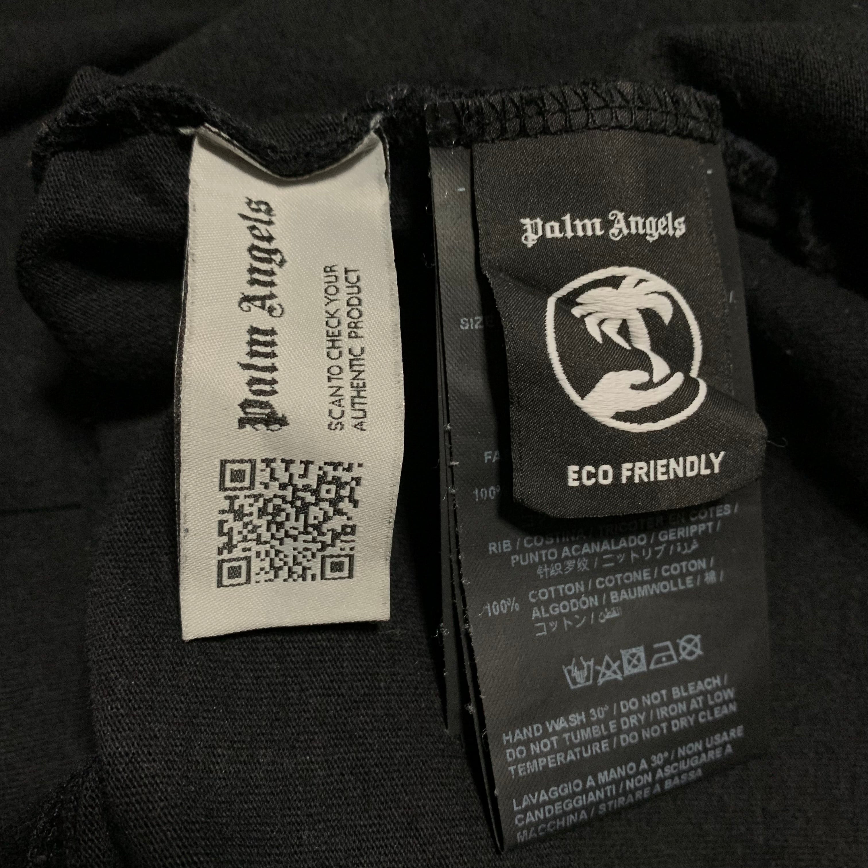 Palm Angels Small Los Angels Sprayed Black Tee