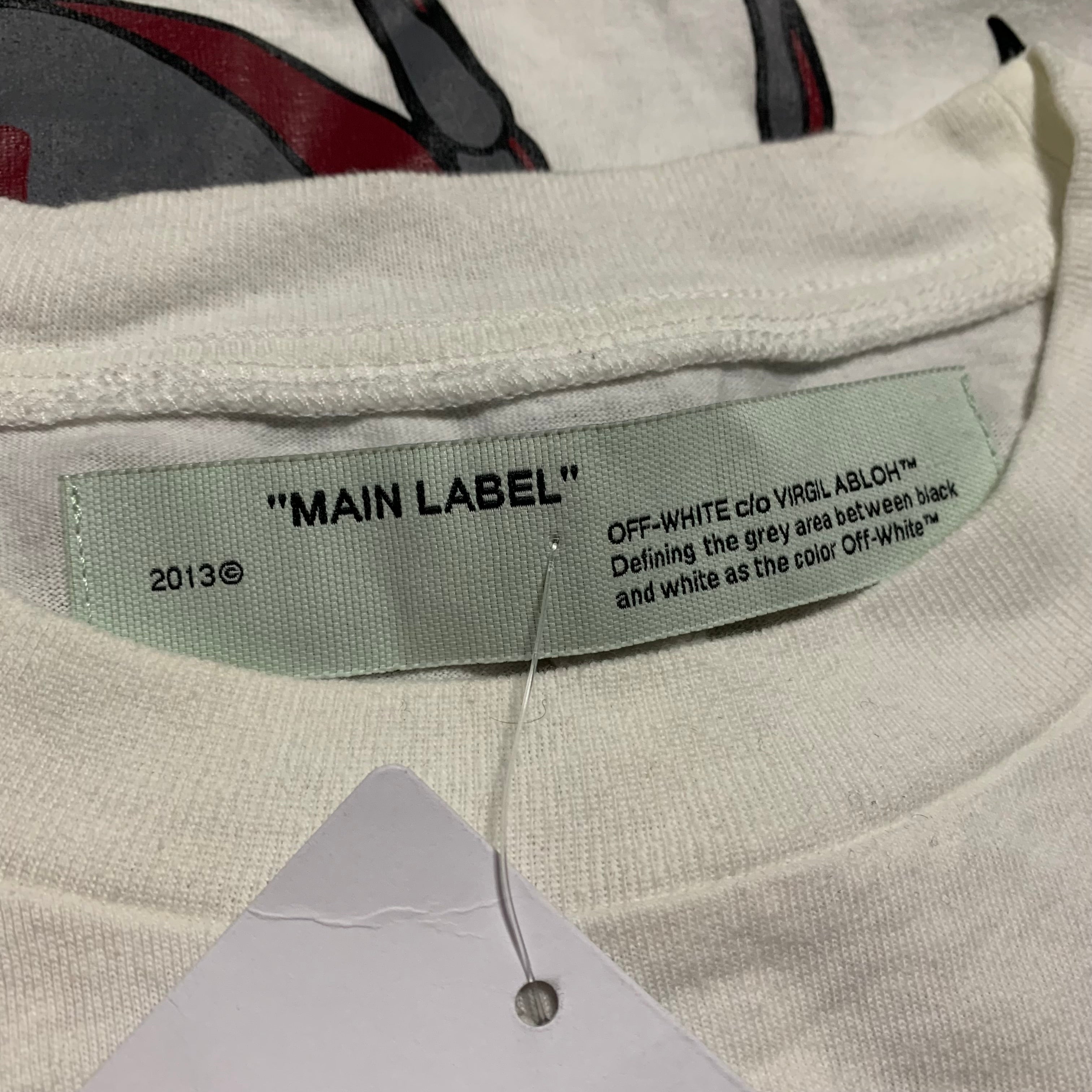 Off White Large Arachno Spider Arrows White Tee Virgil Abloh