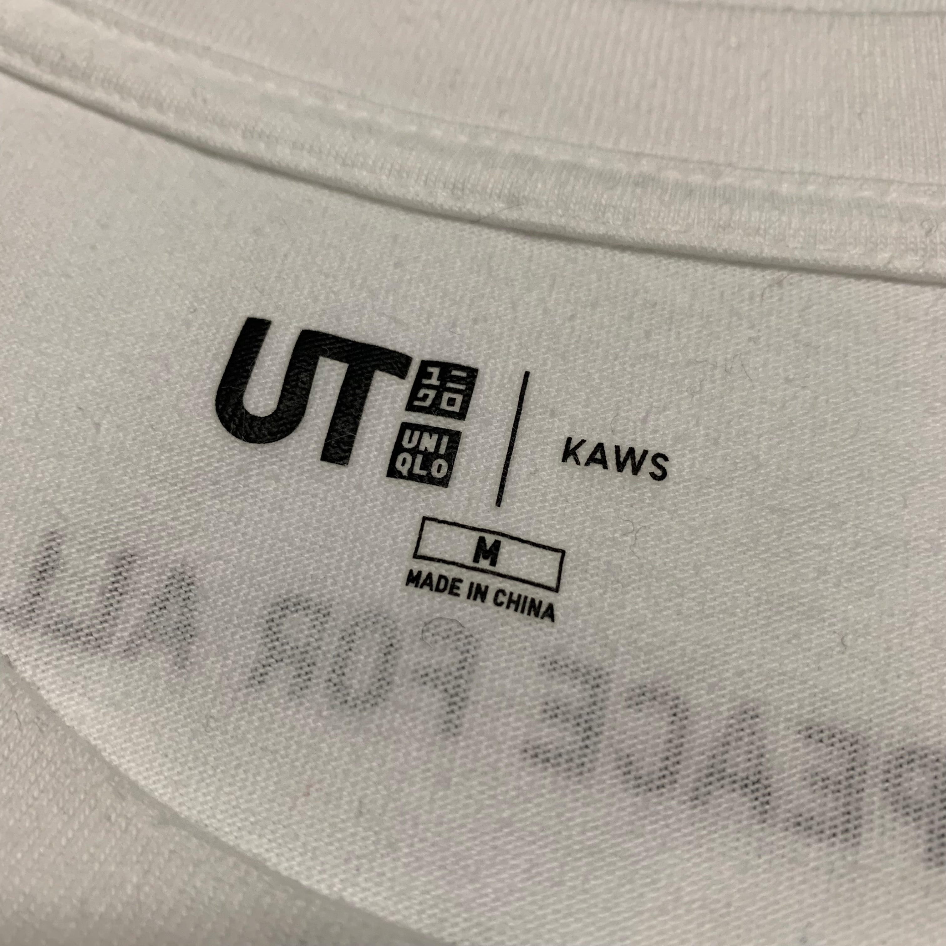 KAWS Medium Peace For All White Tee Uniqlo