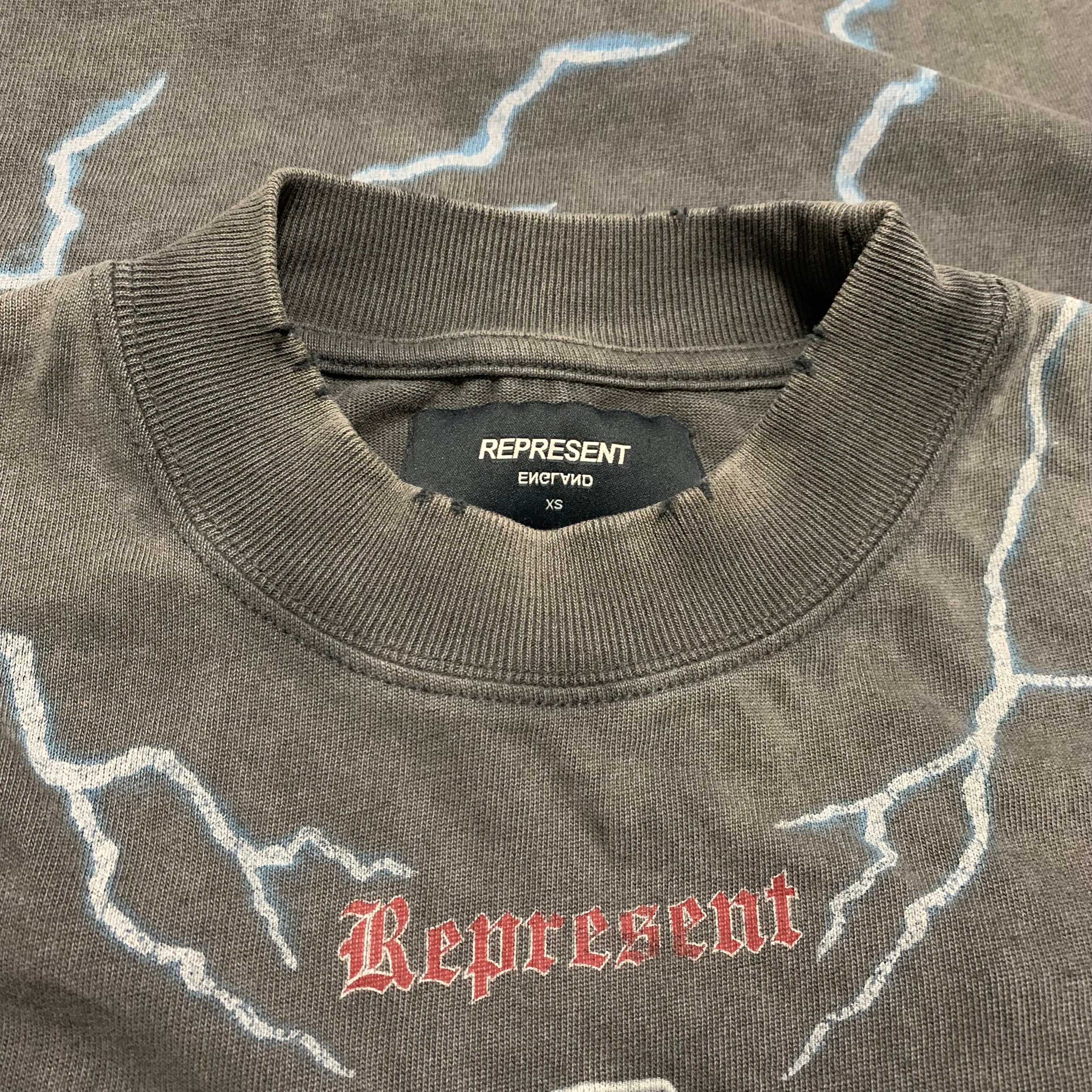 Represent XS Louder Than Hell Vintage Grey Tee
