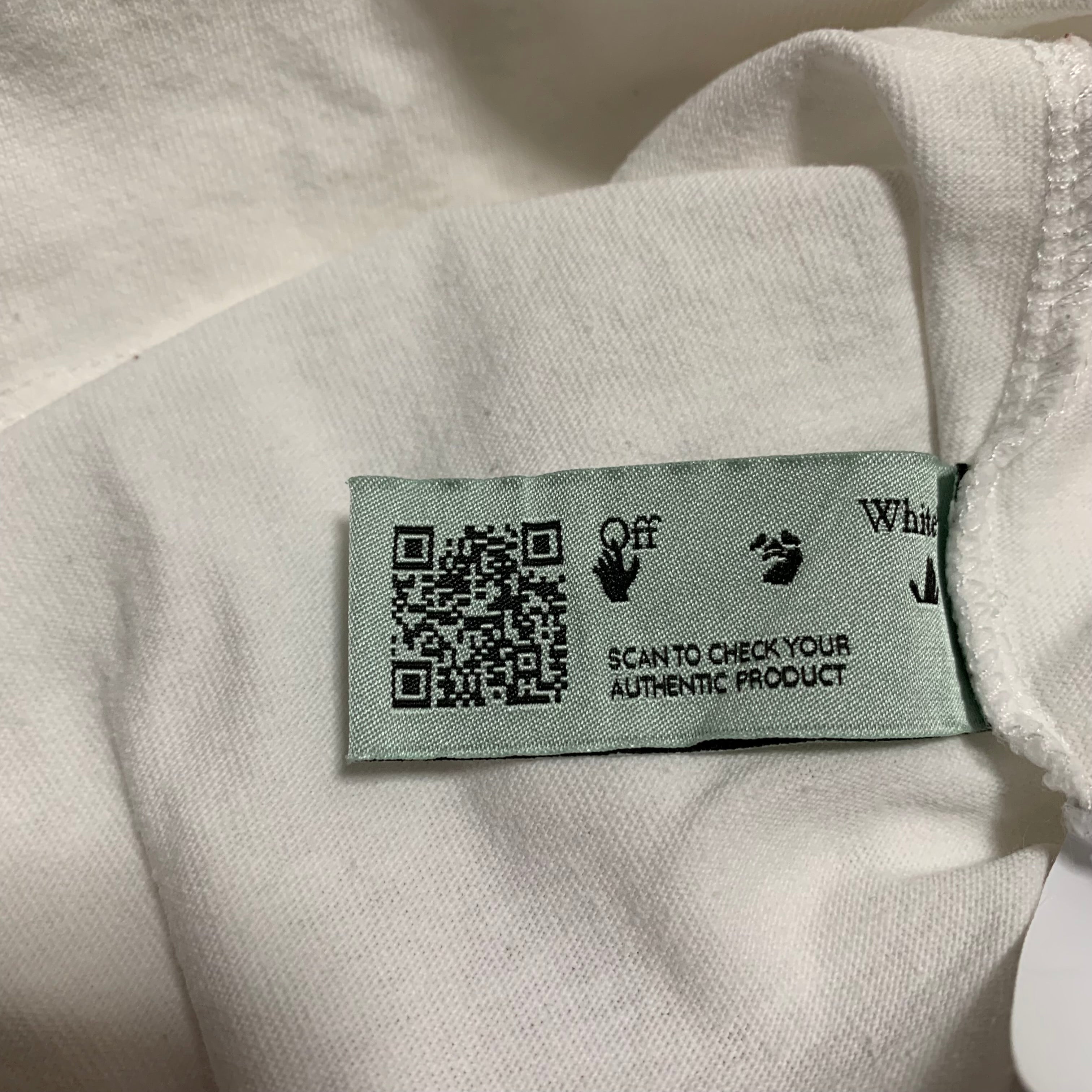 Off White Small Stencil Arrows White Tee Virgil Abloh