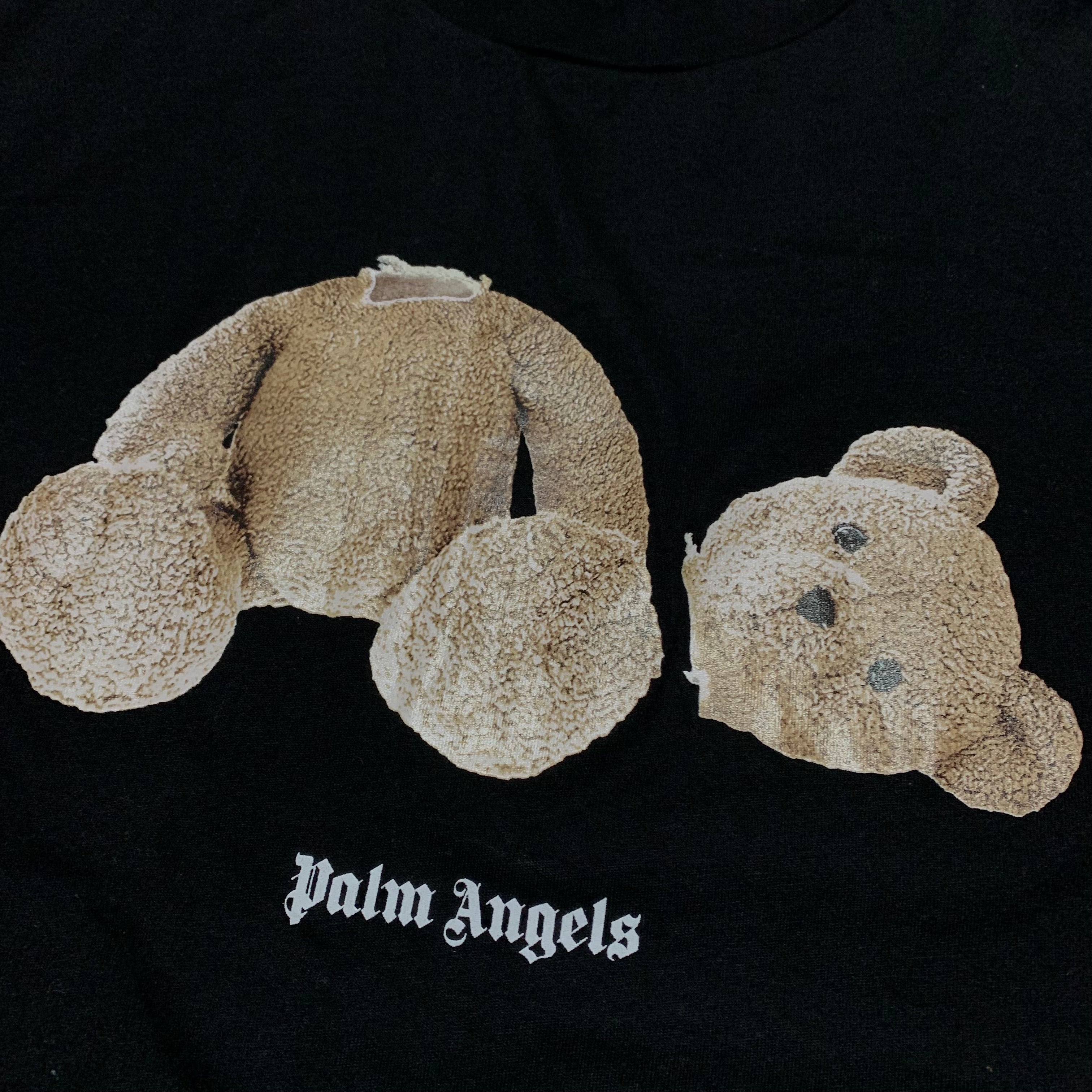 Palm Angels Large Classic Bear Black Tee