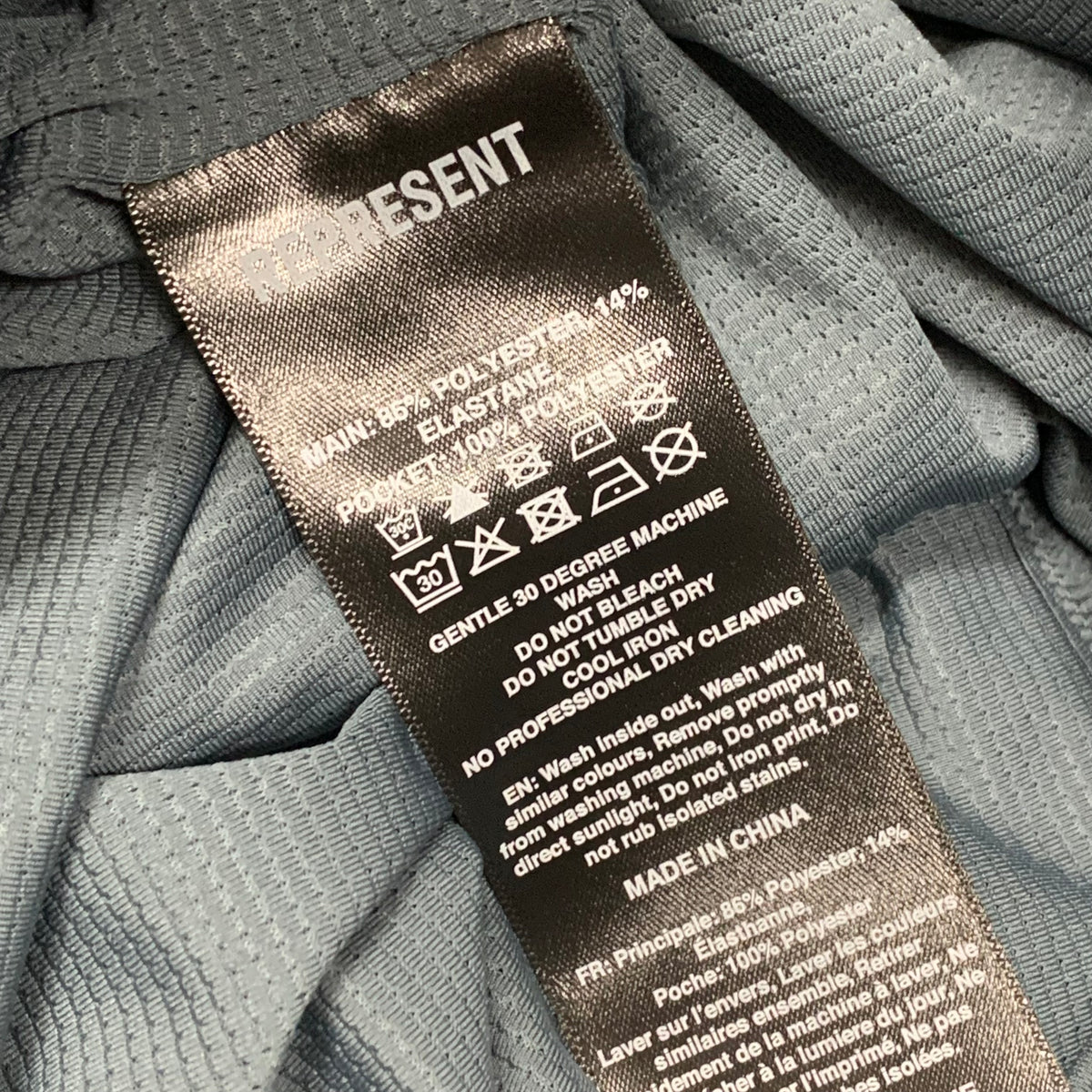 Represent Small Shorts 247 DNA Mesh Dusky Blue Shorts Bottoms