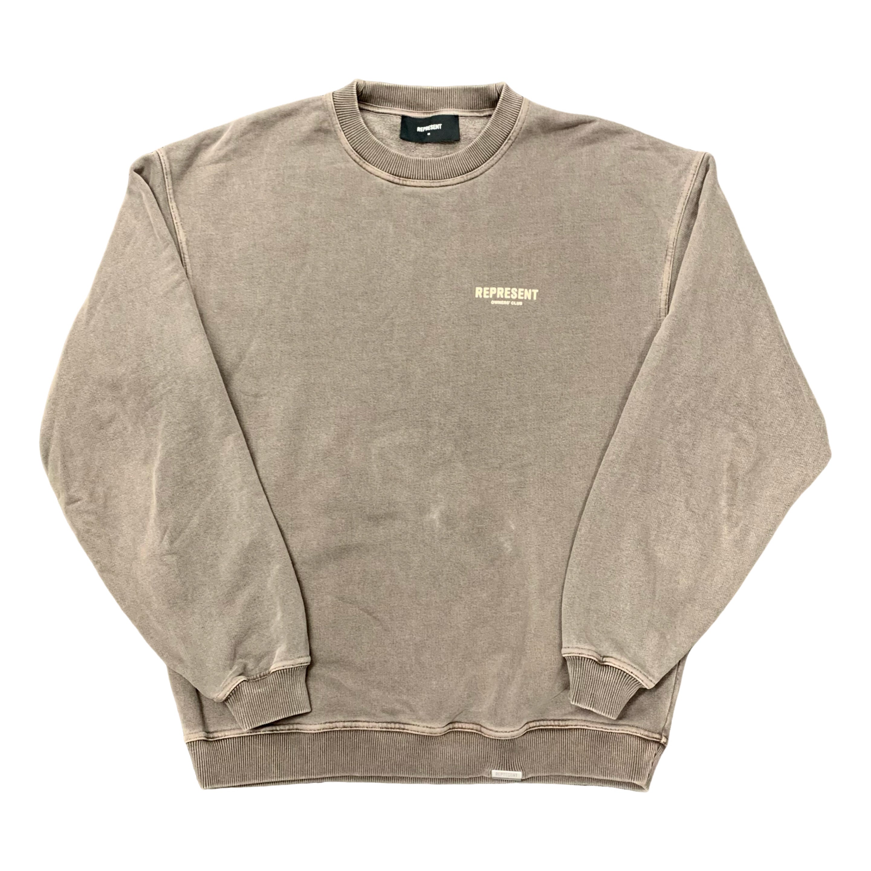 Represent Medium Sweatshirt Owners Club Fog Sweater Crewneck