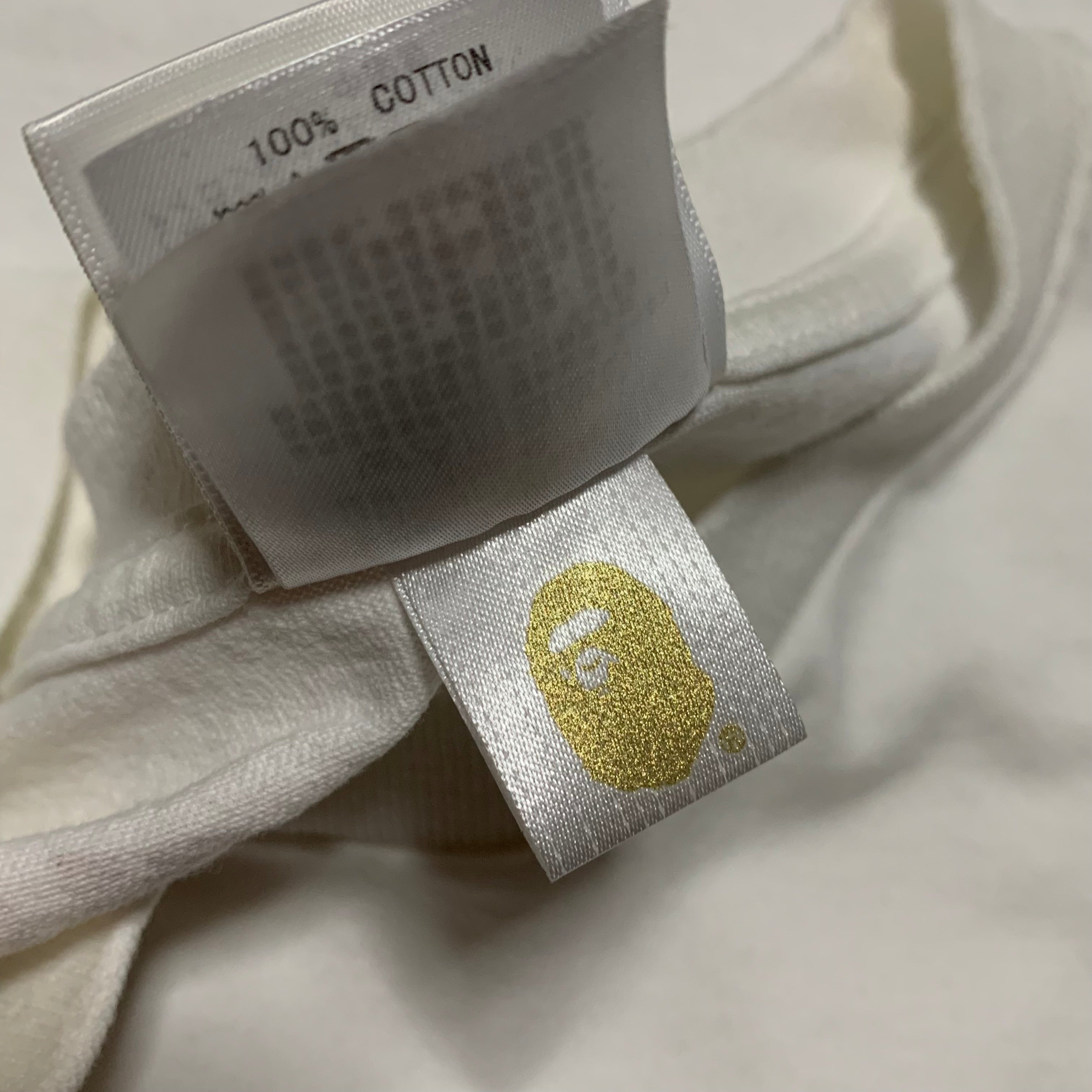 Bape Medium Ape Head Graphic White T-Shirt A Bathing Ape