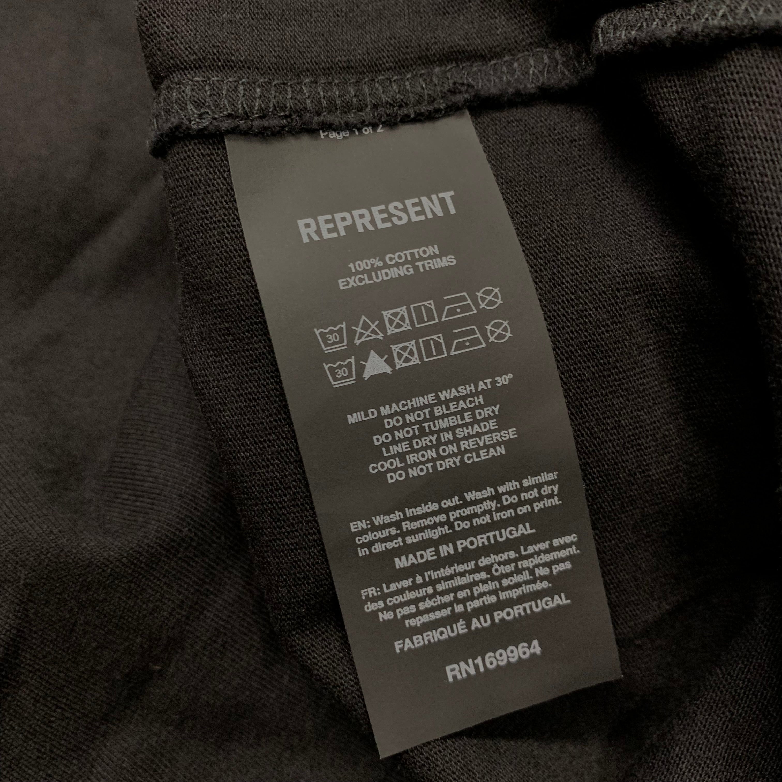 Represent Medium Tee Arabic Owners Club Jet Black T-Shirt