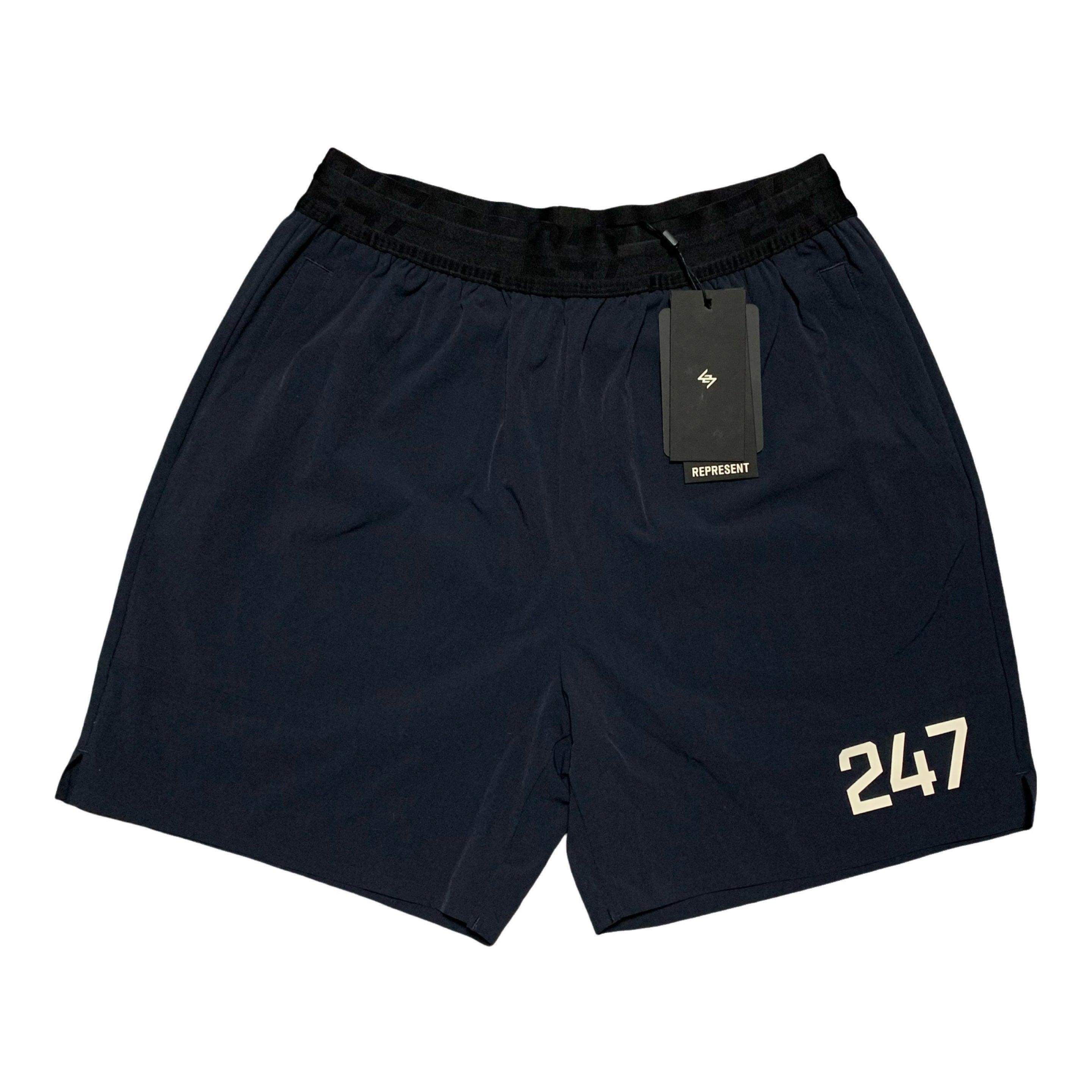 Represent XS Shorts 247 Fused Navy Blue Shorts Bottoms