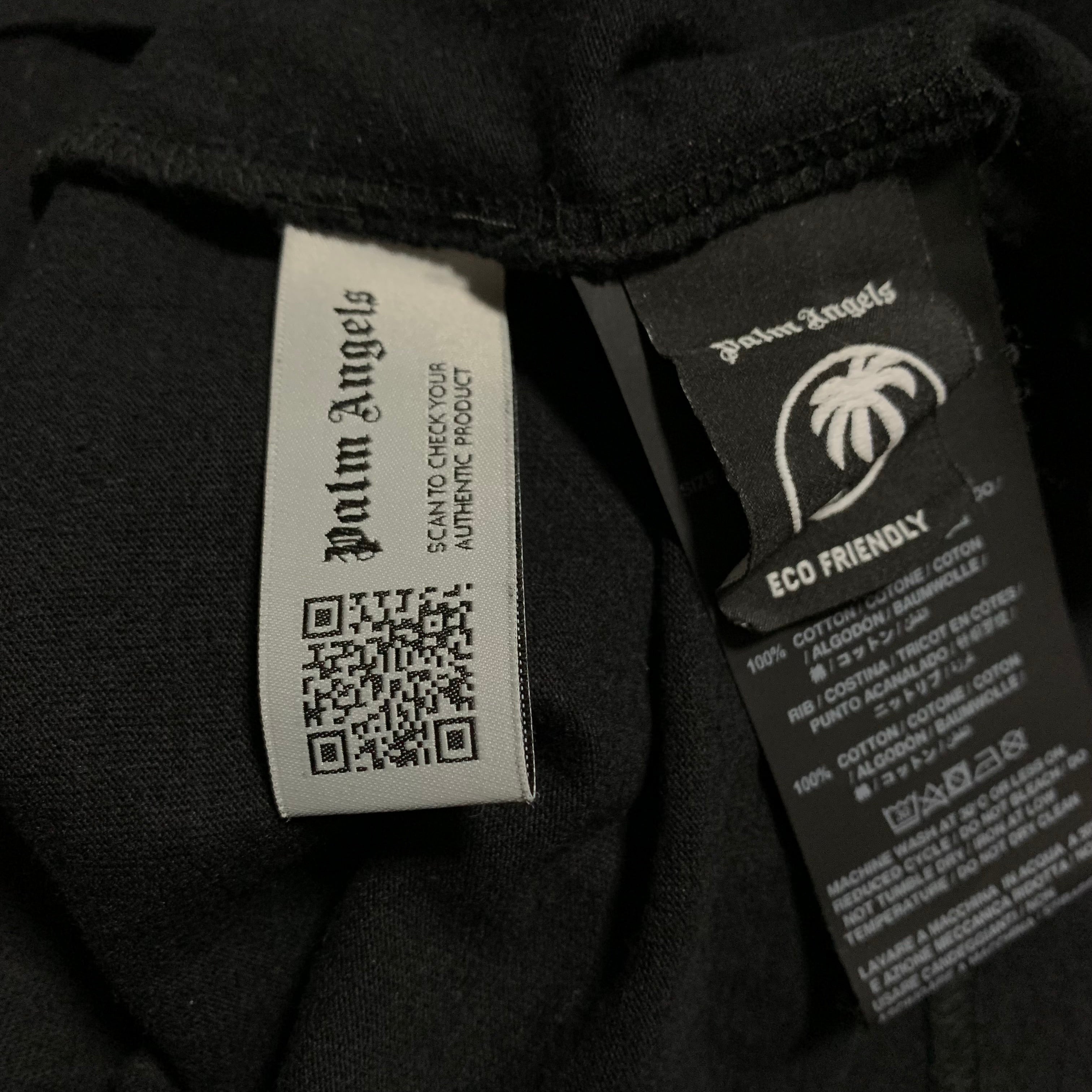 Palm Angels XS Shark Graphic Black Tee