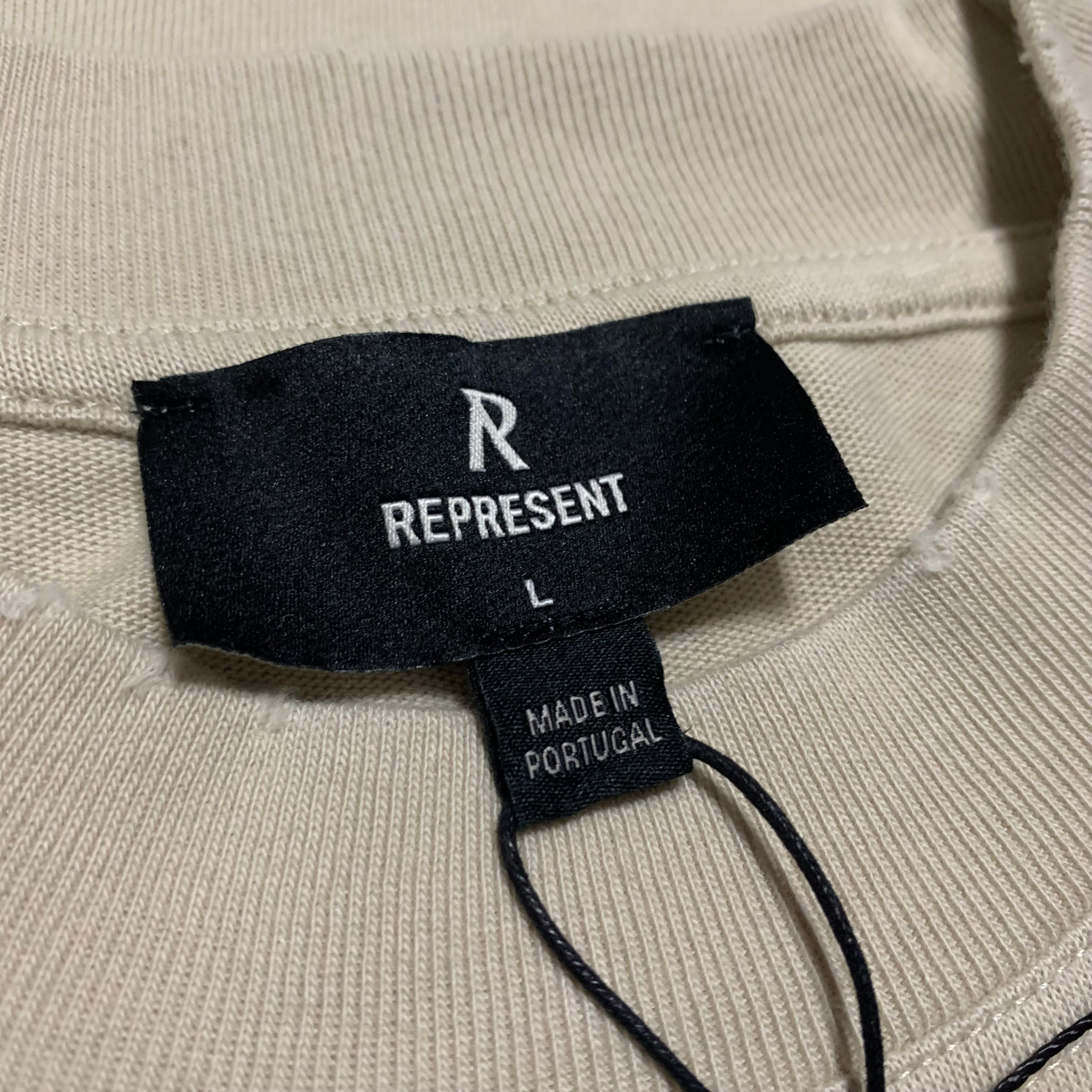 Represent Large Only The Strong Survive Vintage White Tee Shark