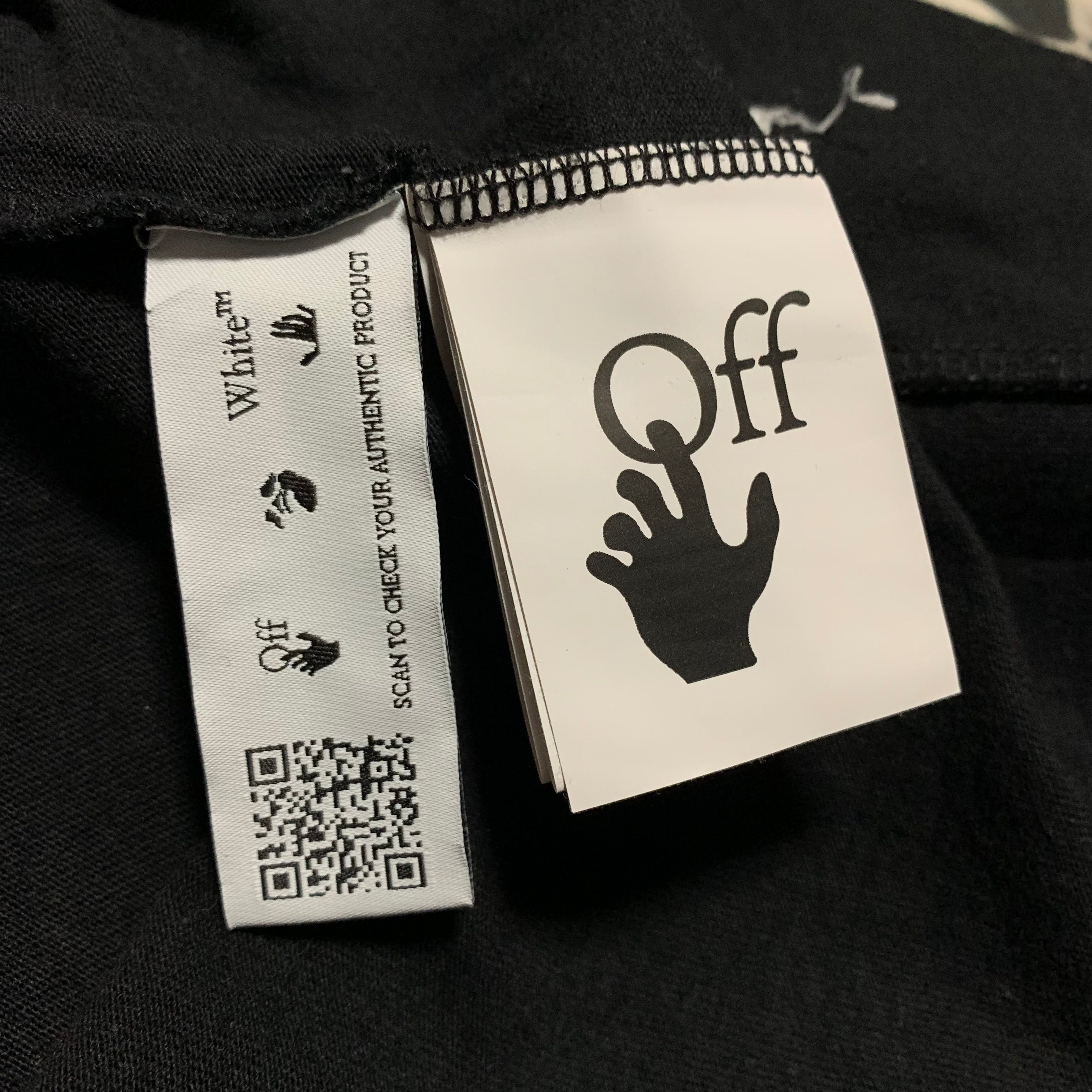 Off White Small Caravaggio Arrows Black Tee 'Till The End' Virgil Abloh