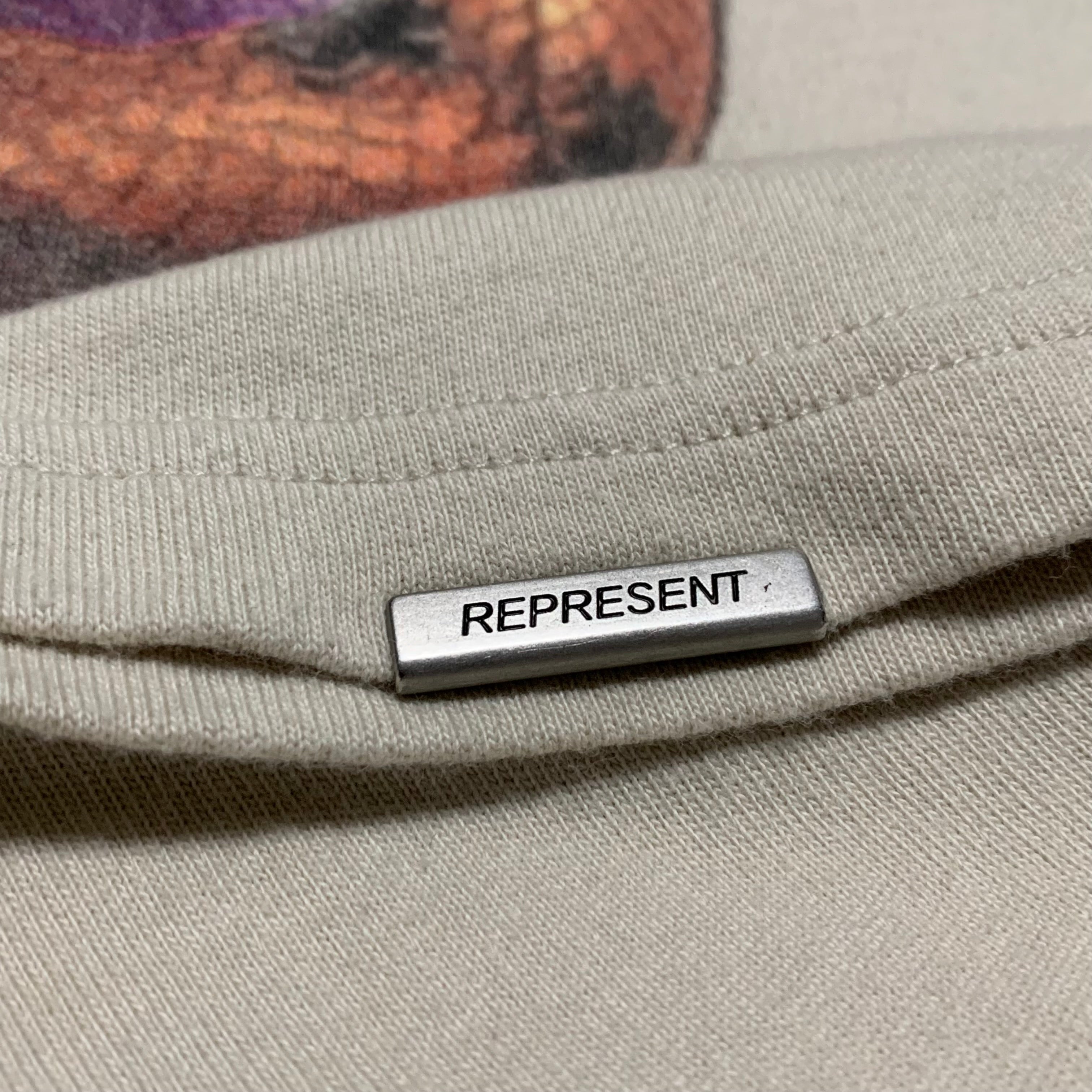 Represent Medium Bad To The Bone Vintage White Tee