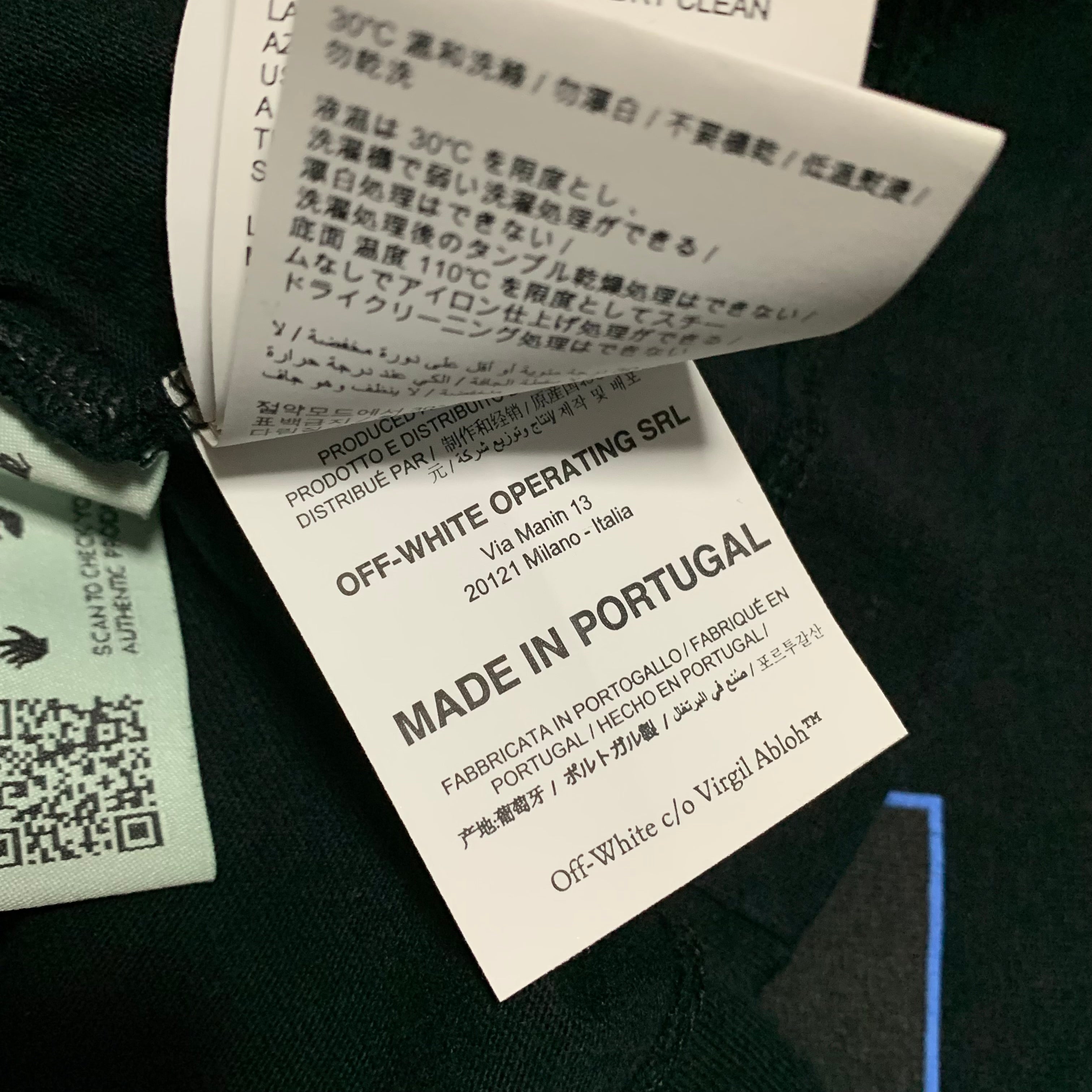 Off White Large Caravaggio Arrows Black Tee Virgil Abloh