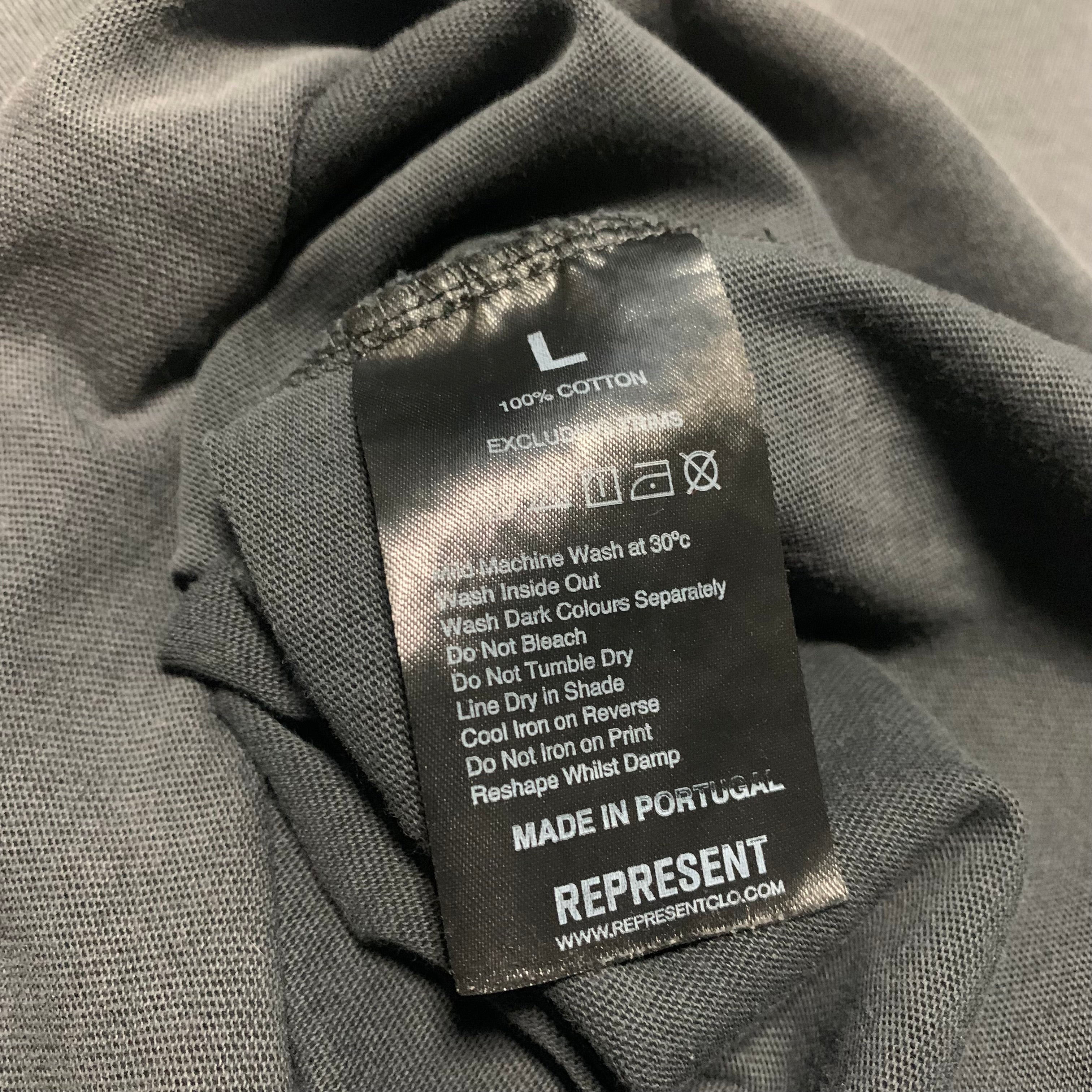Represent Large Enduring Spirit Vintage Grey Tee