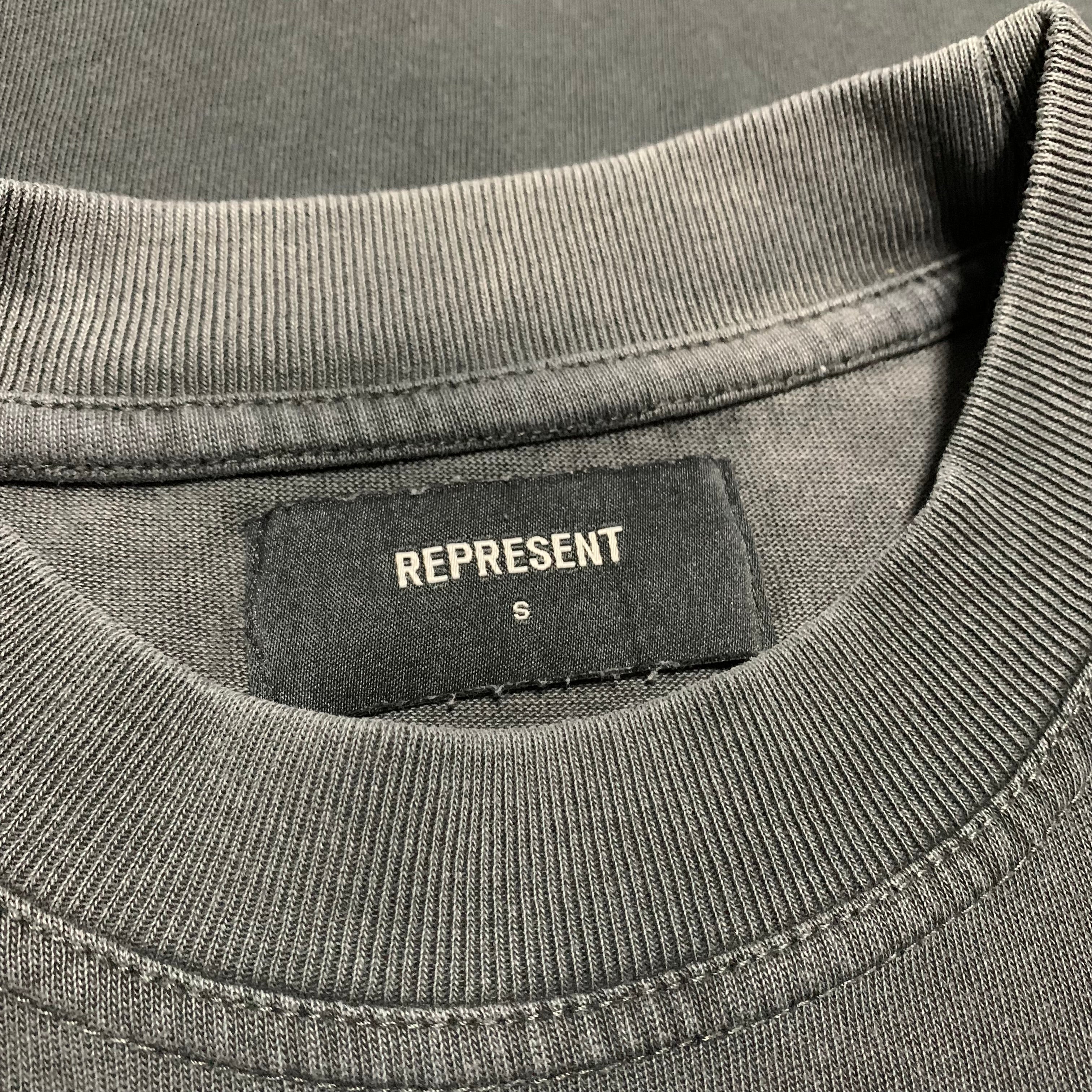 Represent Small Bad To The Bone Vintage Black Tee