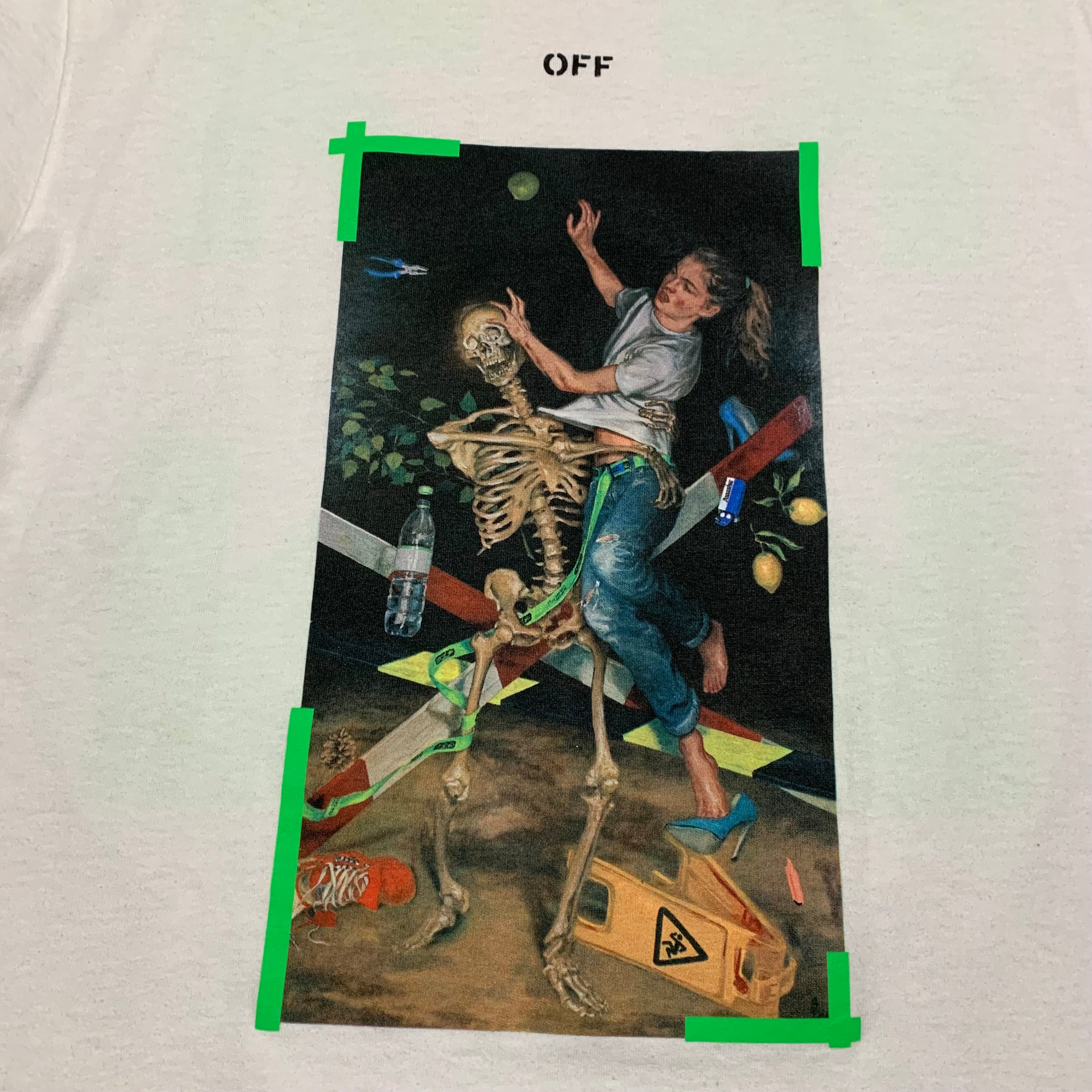 Off White Medium Medium Pascal Arrows White Tee Virgil Abloh