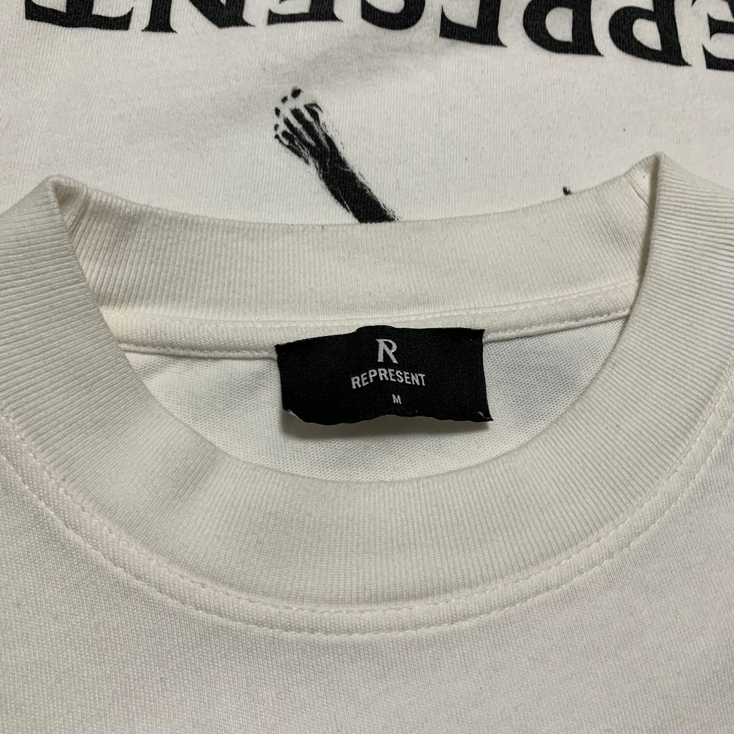 Represent Medium Icarus Flat White Tee