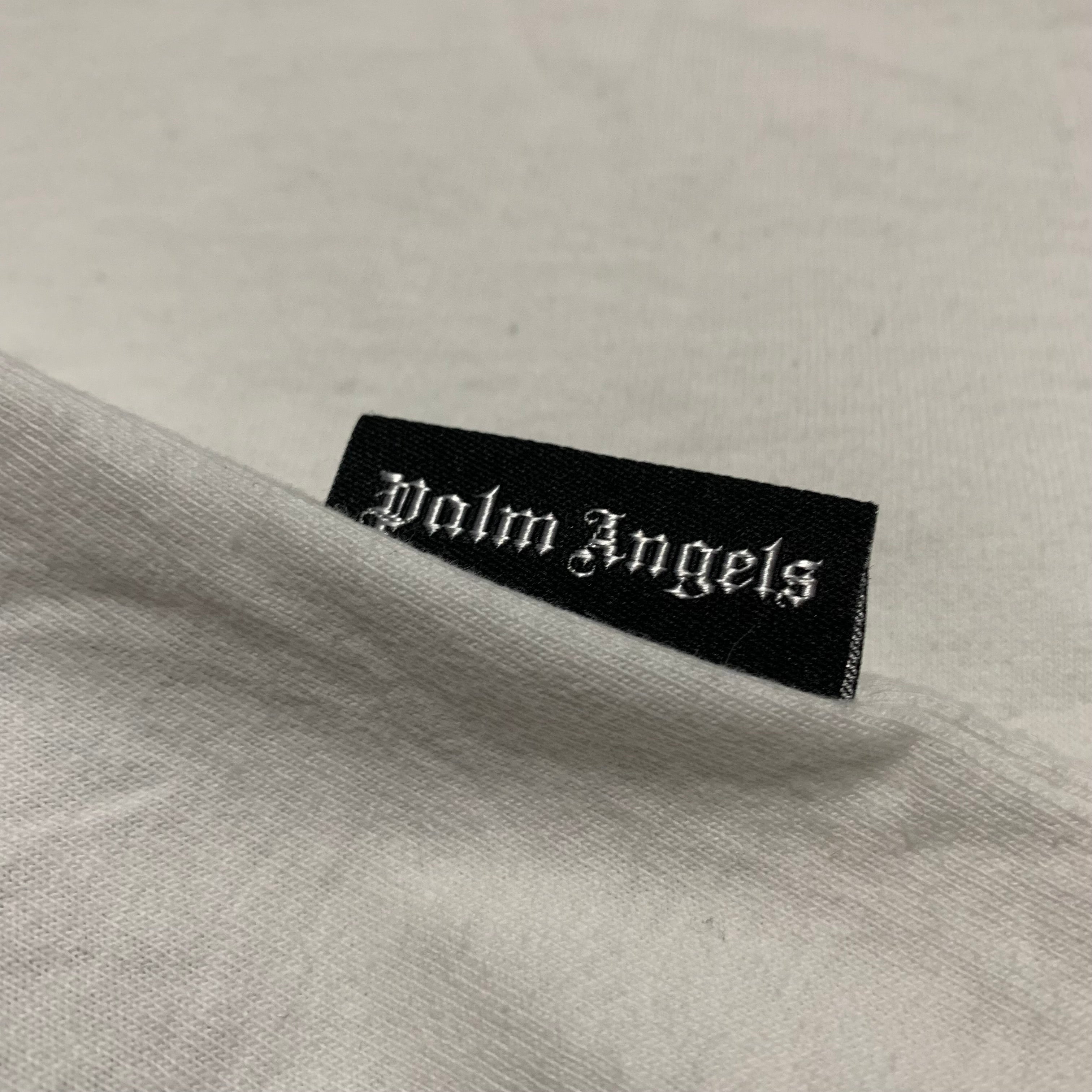 Palm Angels Small Spray Heart White Tee