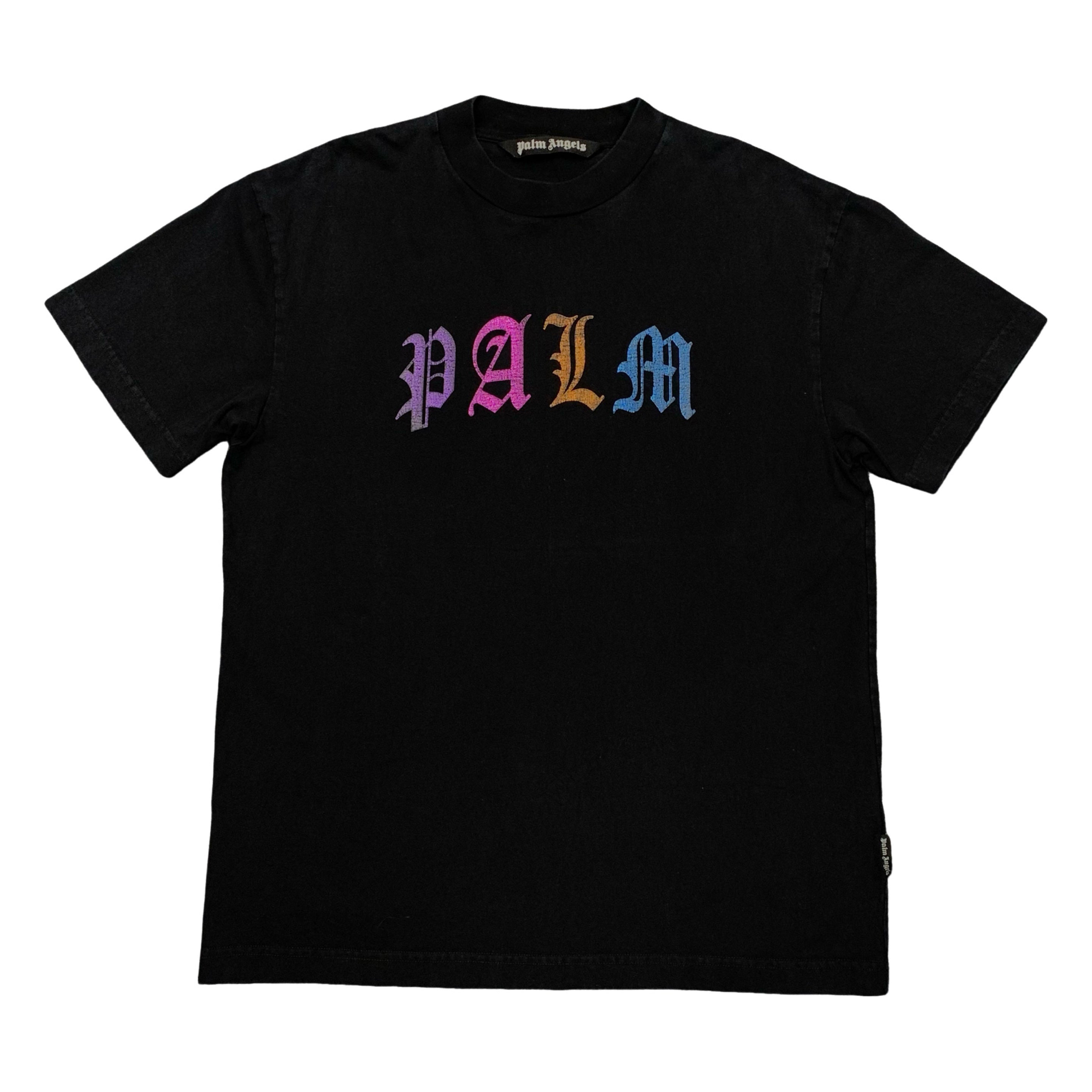 Palm Angels Large Tee Gothic Black T-Shirt