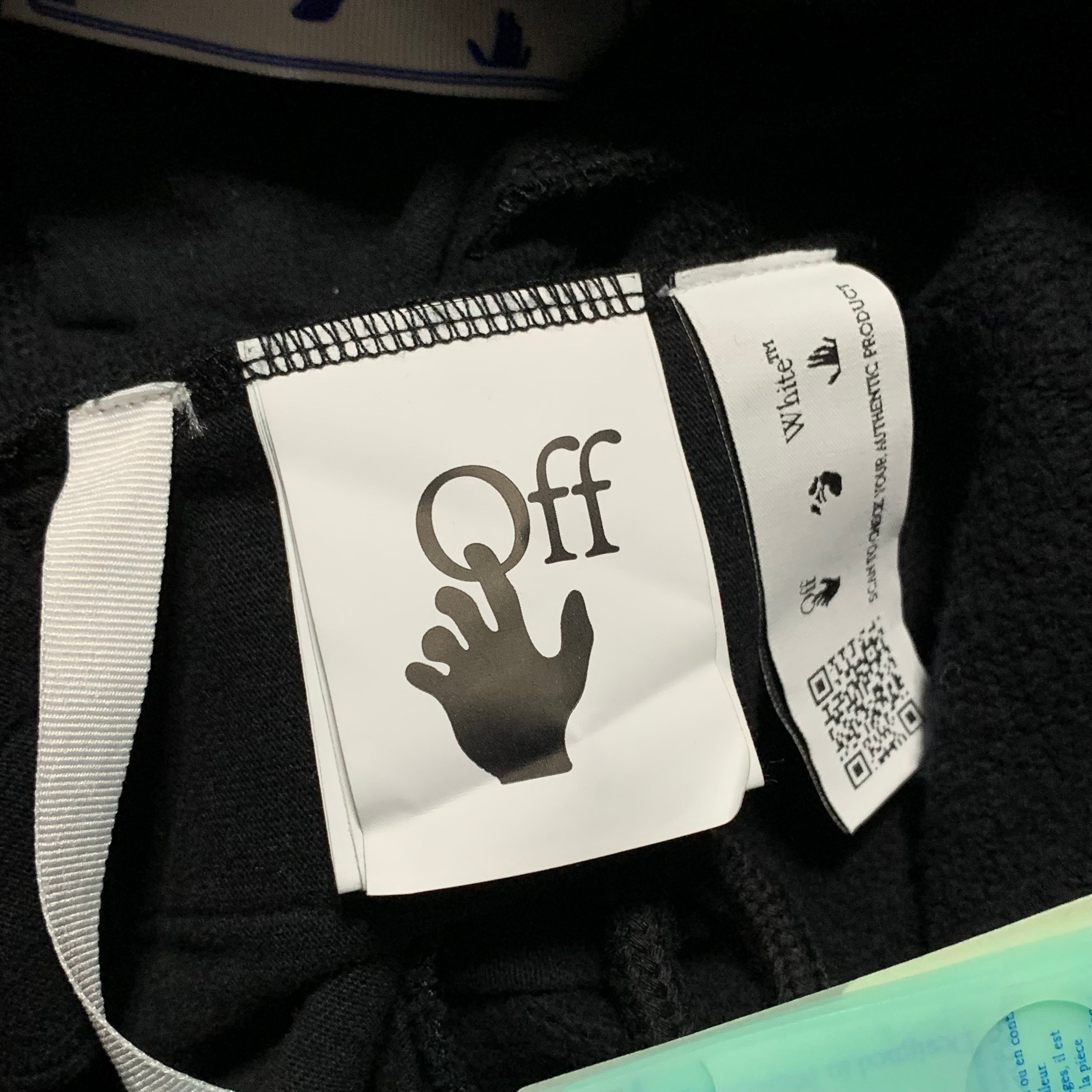 Off White Small Diag Marker Black Jogger Sweatpants Bottoms Virgil Abloh