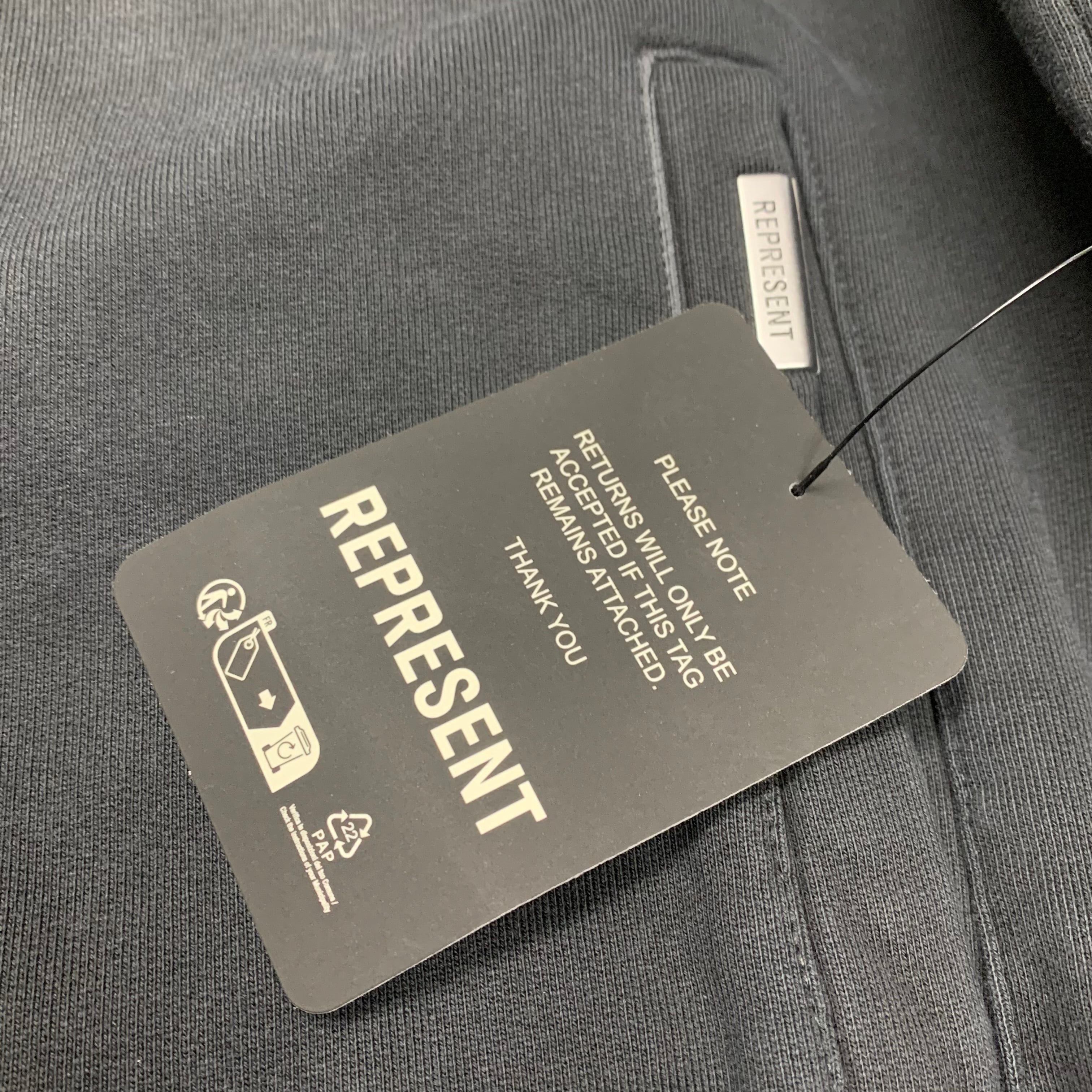 Represent XS Hoodie Metallica Stained Black Zip Hoodie 40th Anniversary