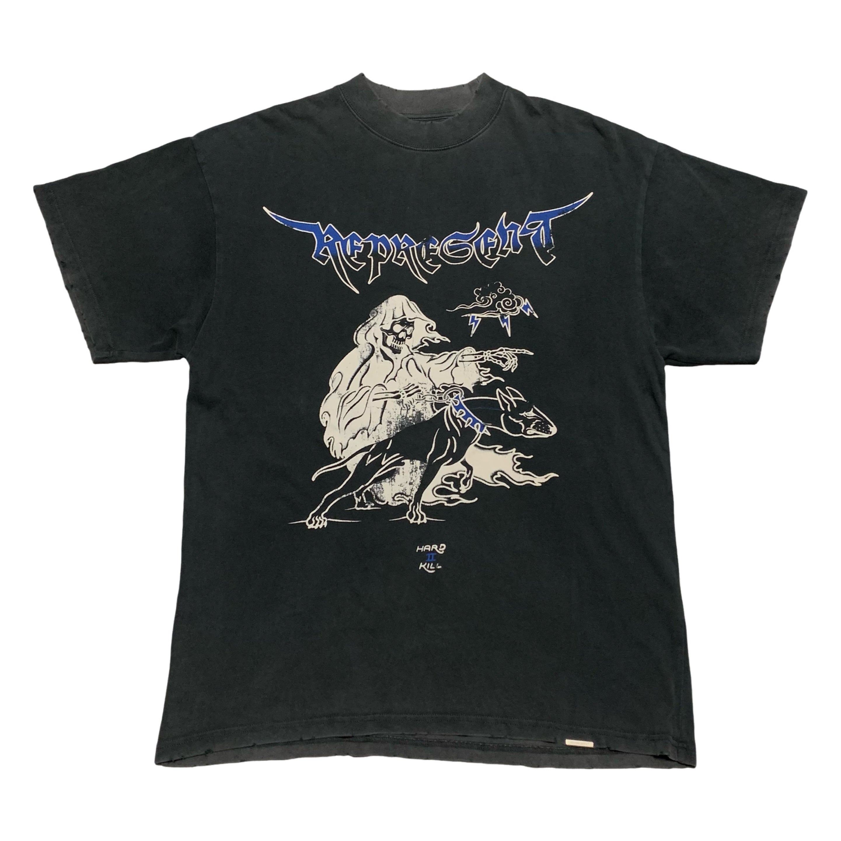 Represent Small Hard 2 Kill Vintage Black Tee