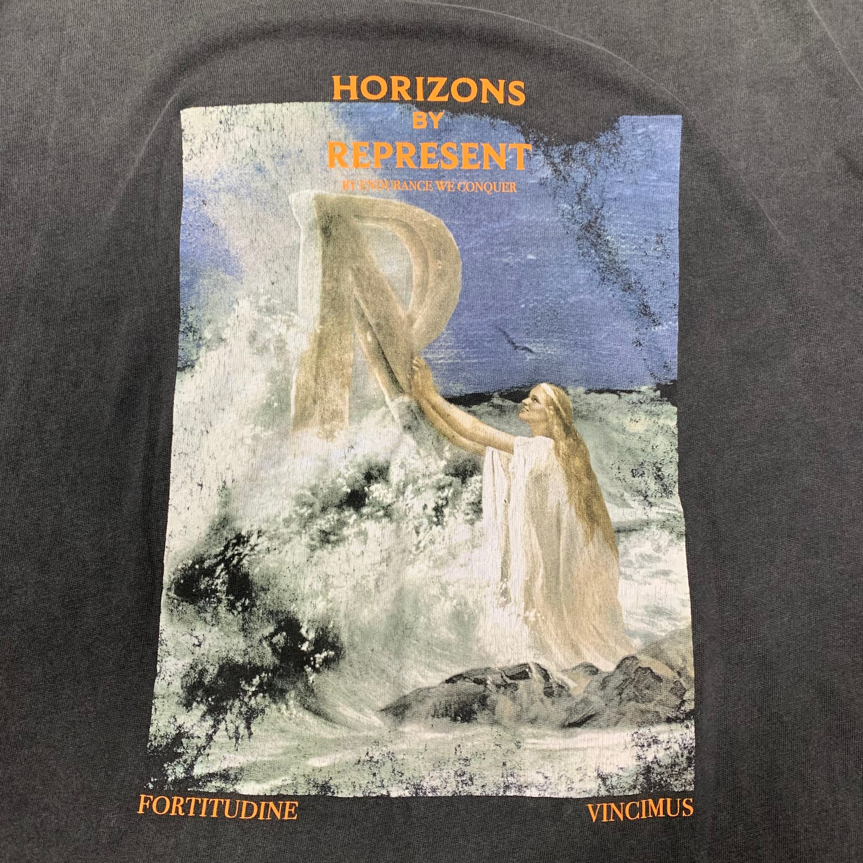 Represent Medium Horizons Aged Black T-Shirt