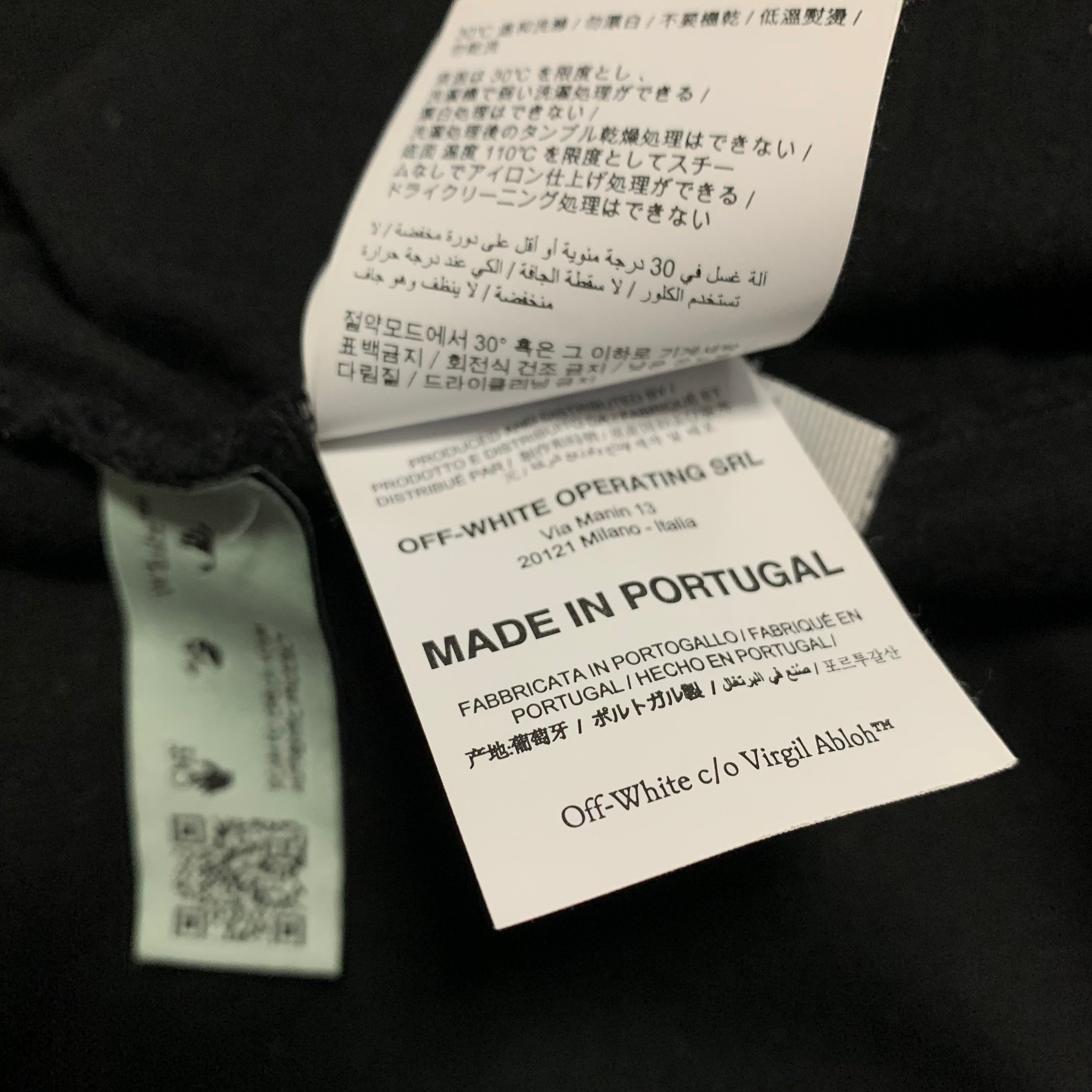 Off White Medium Marker Arrows Black Tee Virgil Abloh Pink Graphic