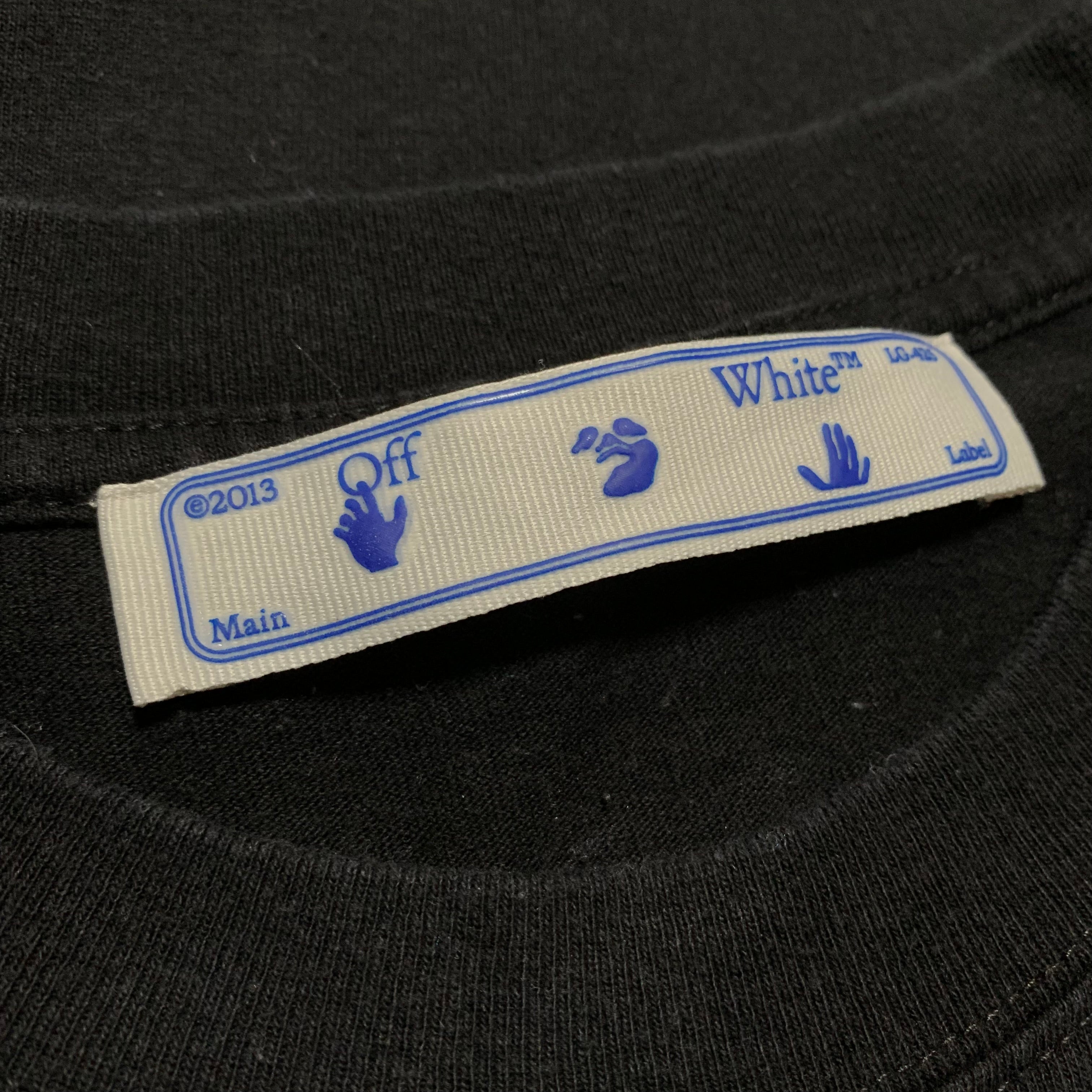 Off White Large Off Caravaggio Black Tee Virgil Abloh