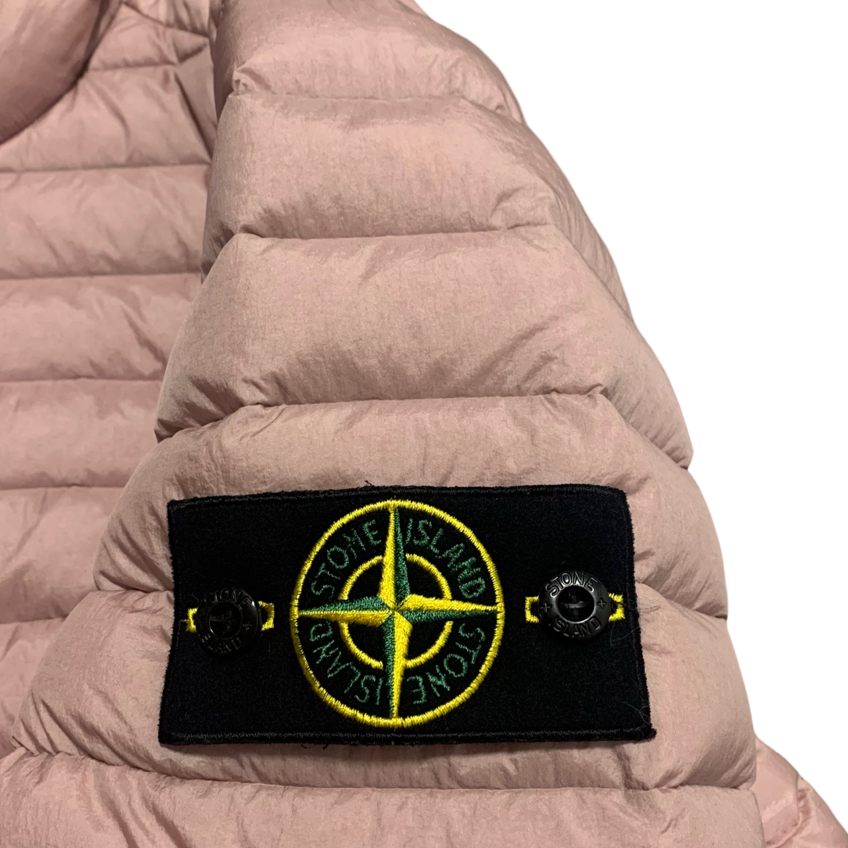 Stone Island Medium Rose Pink Zip Up Padded Jacket 2022 (RRP £645)