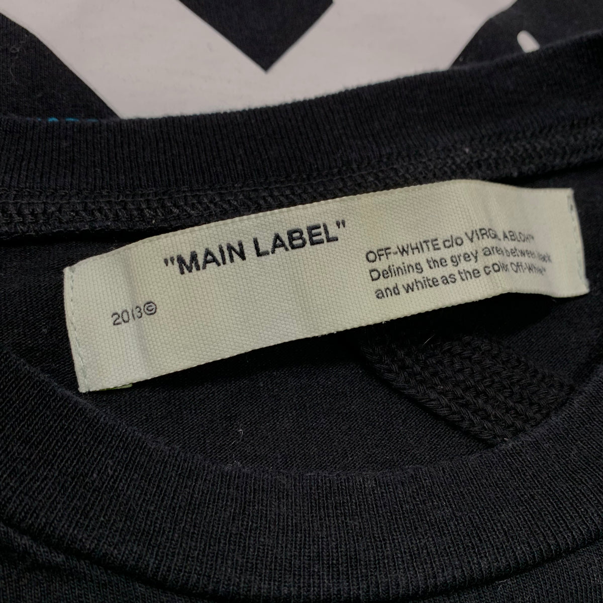 Off White Medium Tee Golden Ratio Dripping Arrows Black T-Shirt Virgil Abloh