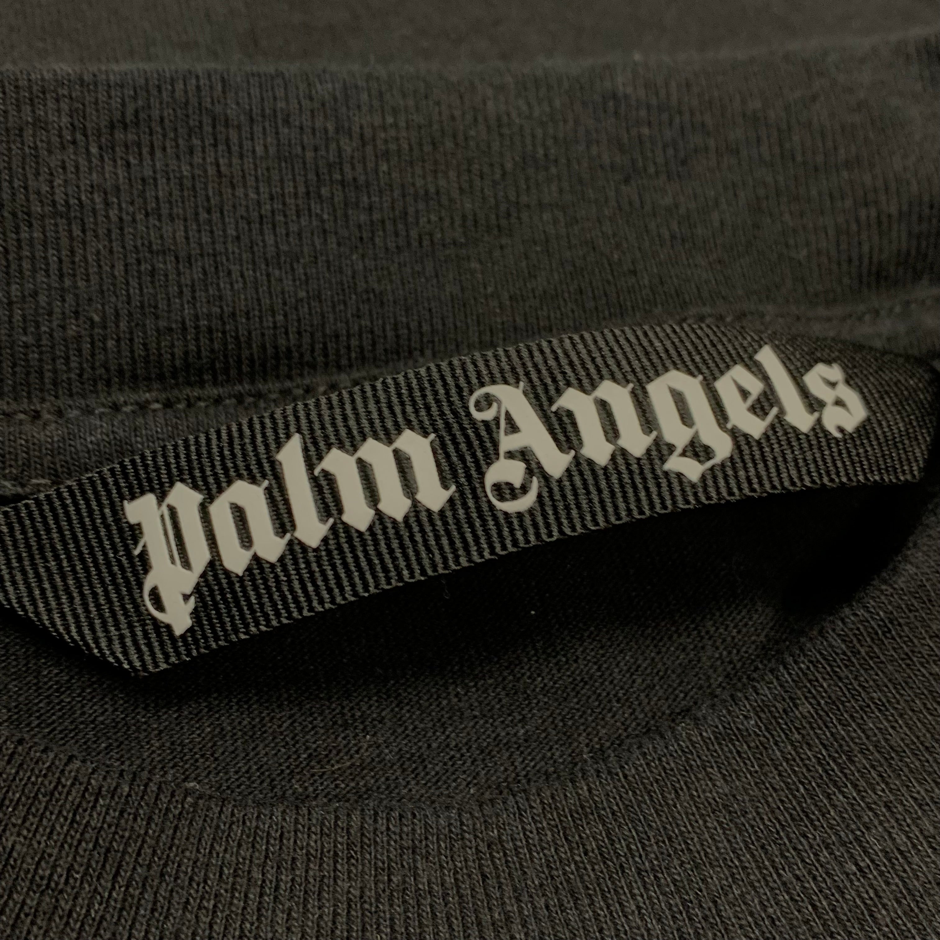 Palm Angels Medium Tee Graffiti Tree Black T-Shirt