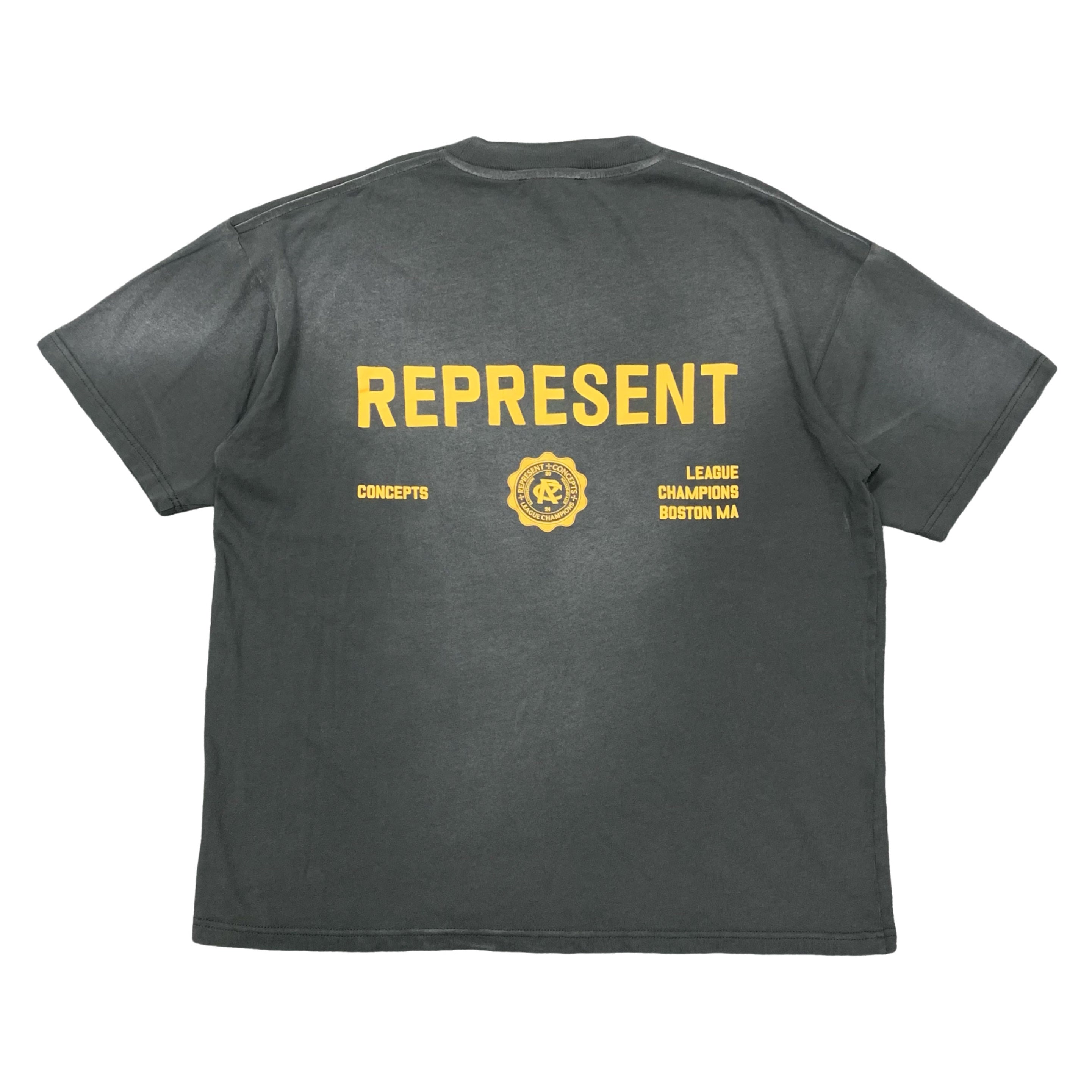 Represent Medium Tee Concepts League Championships Stained Black T-Shirt (Sample)