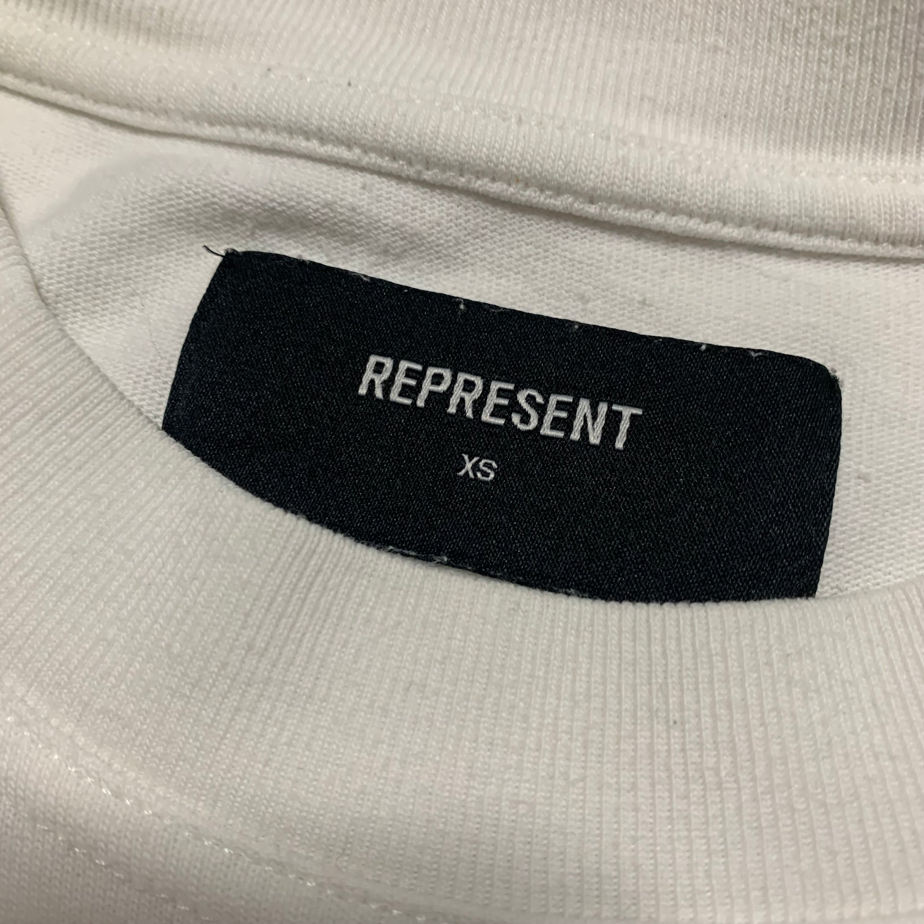 Represent XS REP Flat White Tee