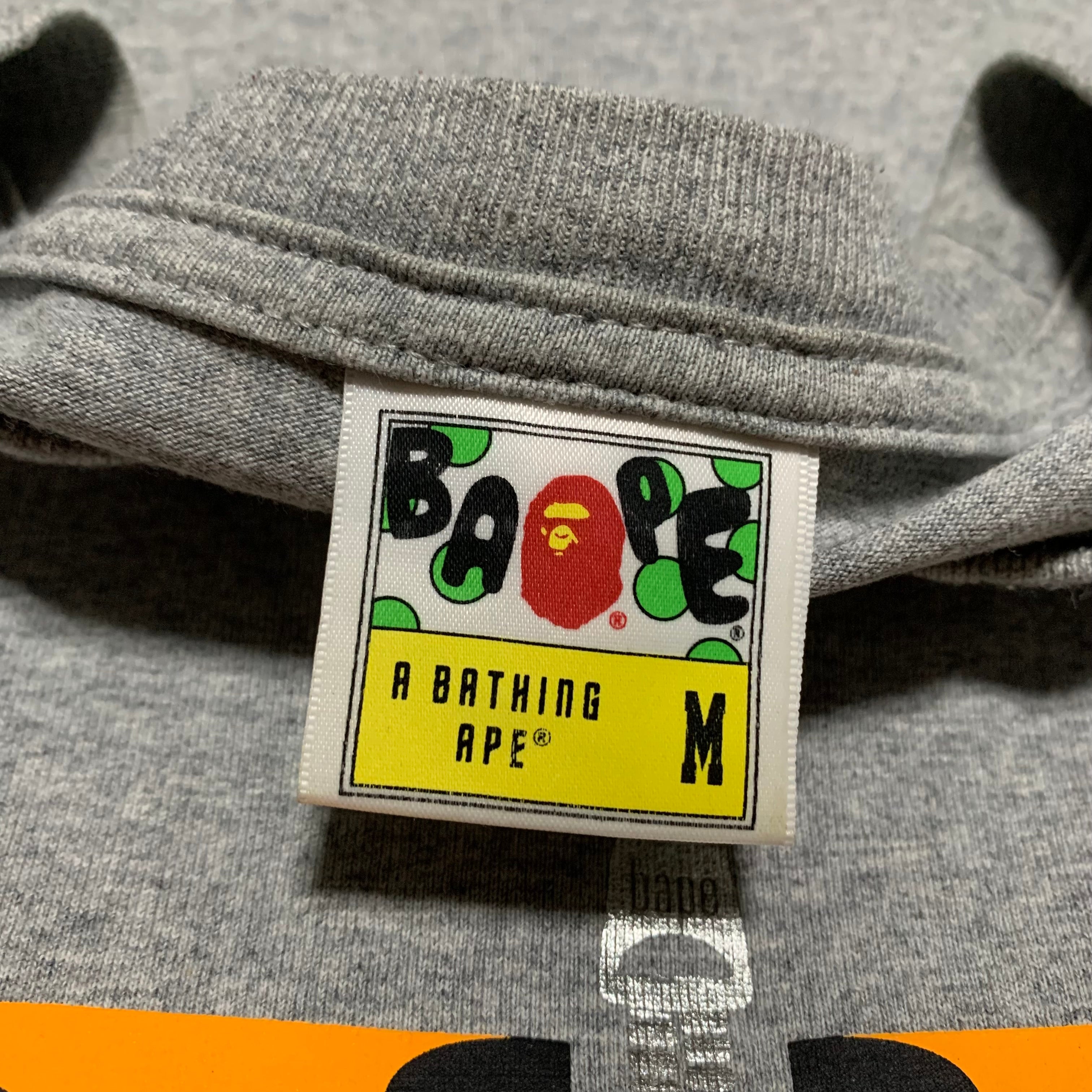 Bape Medium Tiger Shark Grey Tee A Bathing Ape