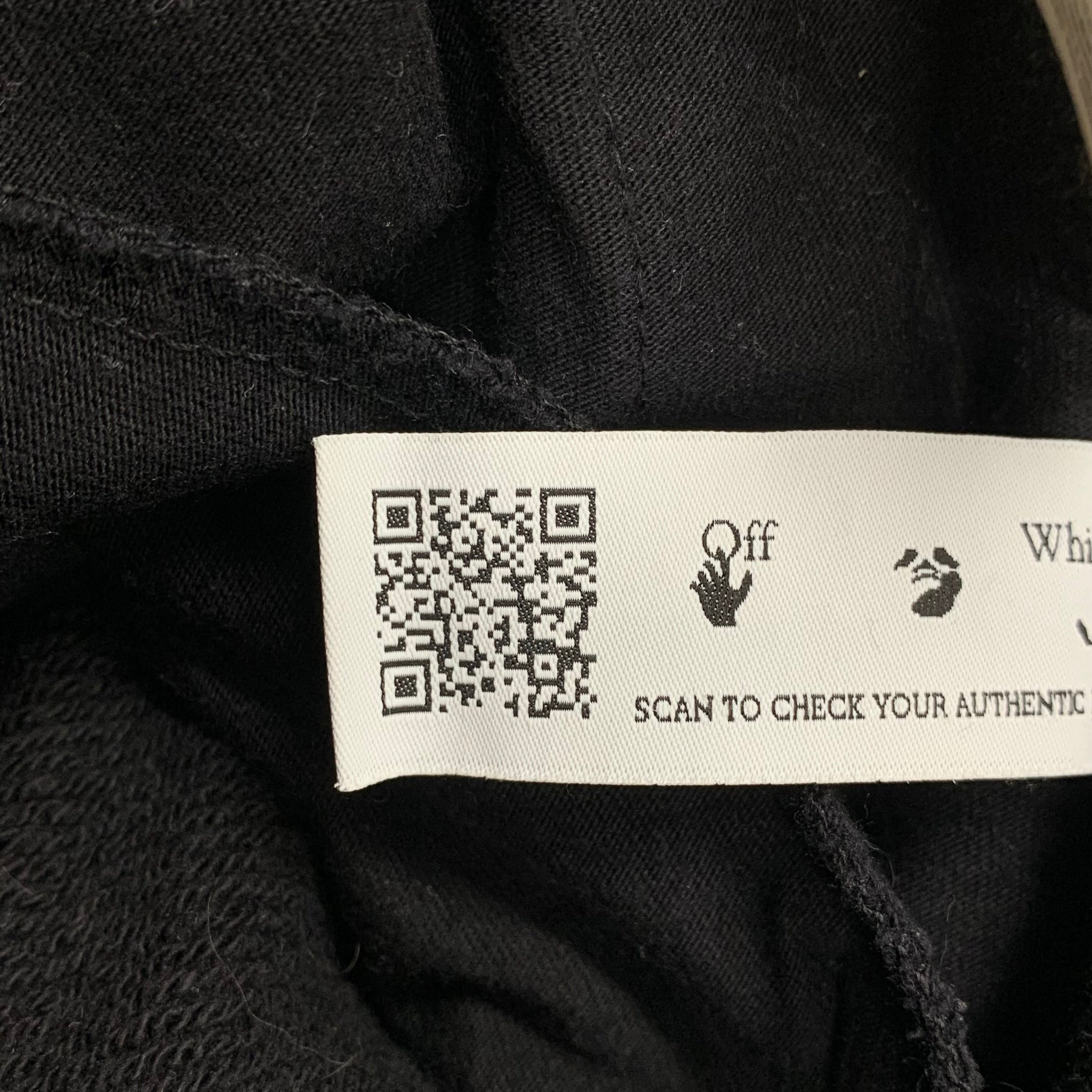 Off White Small Jogger Sweatpants Bottoms Black Pants Virgil Abloh
