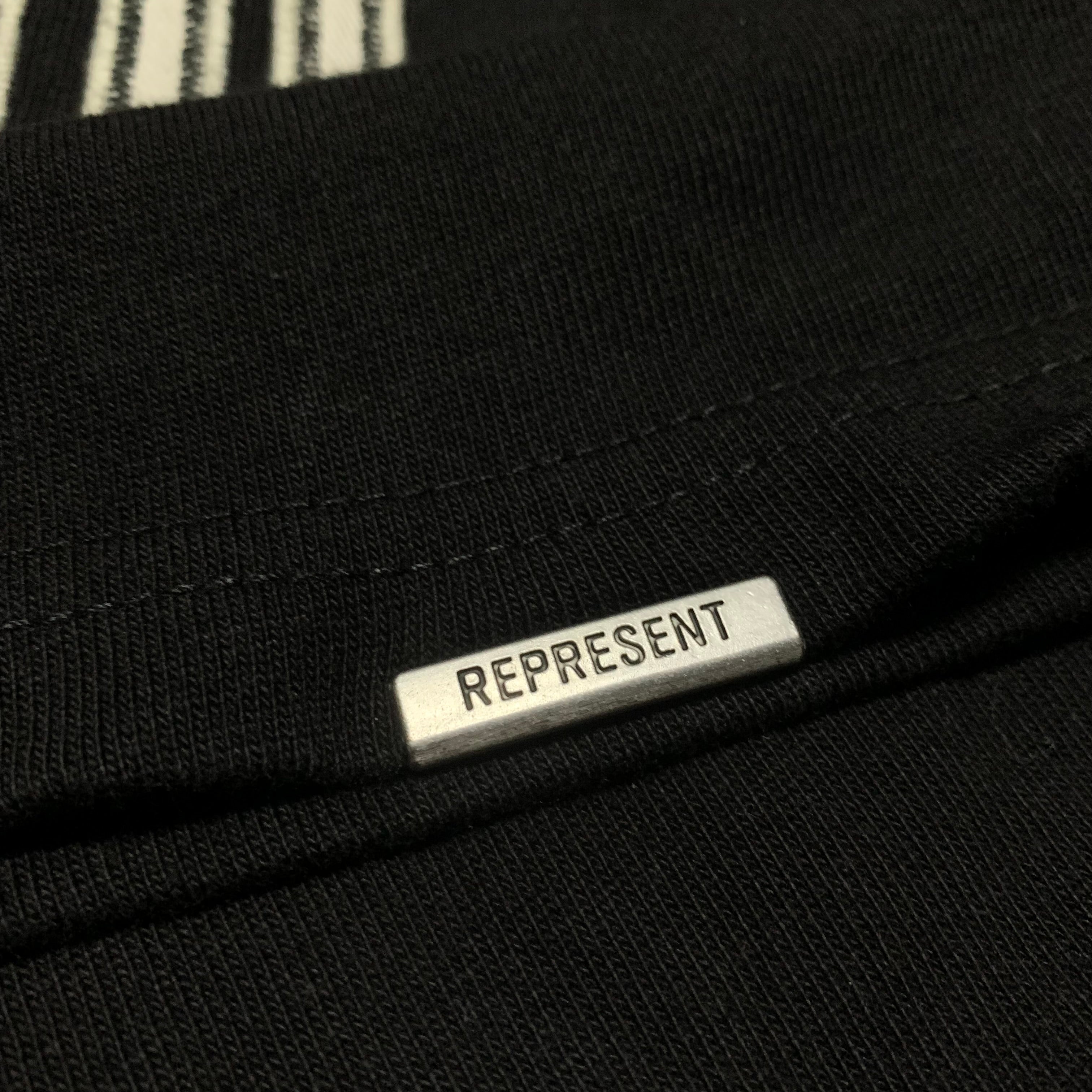 Represent Large Applique England Jet Black Tee