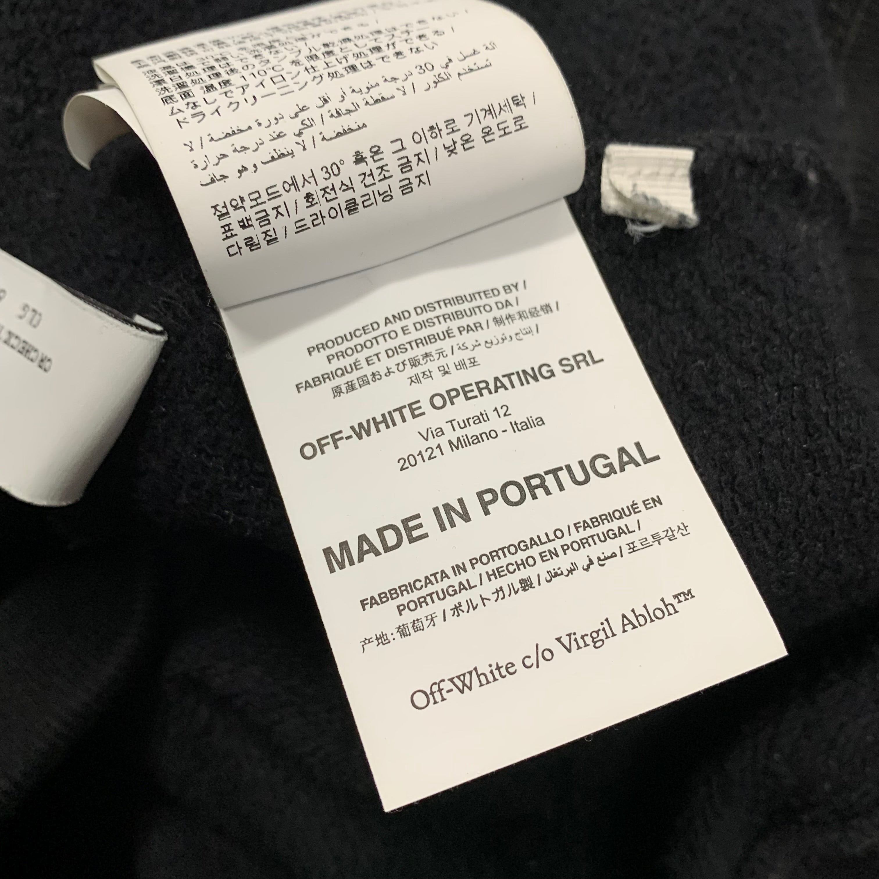 Off White Large Sweatshirt Paint Arrows Skate Black Sweatshirt Crewneck Virgil Abloh