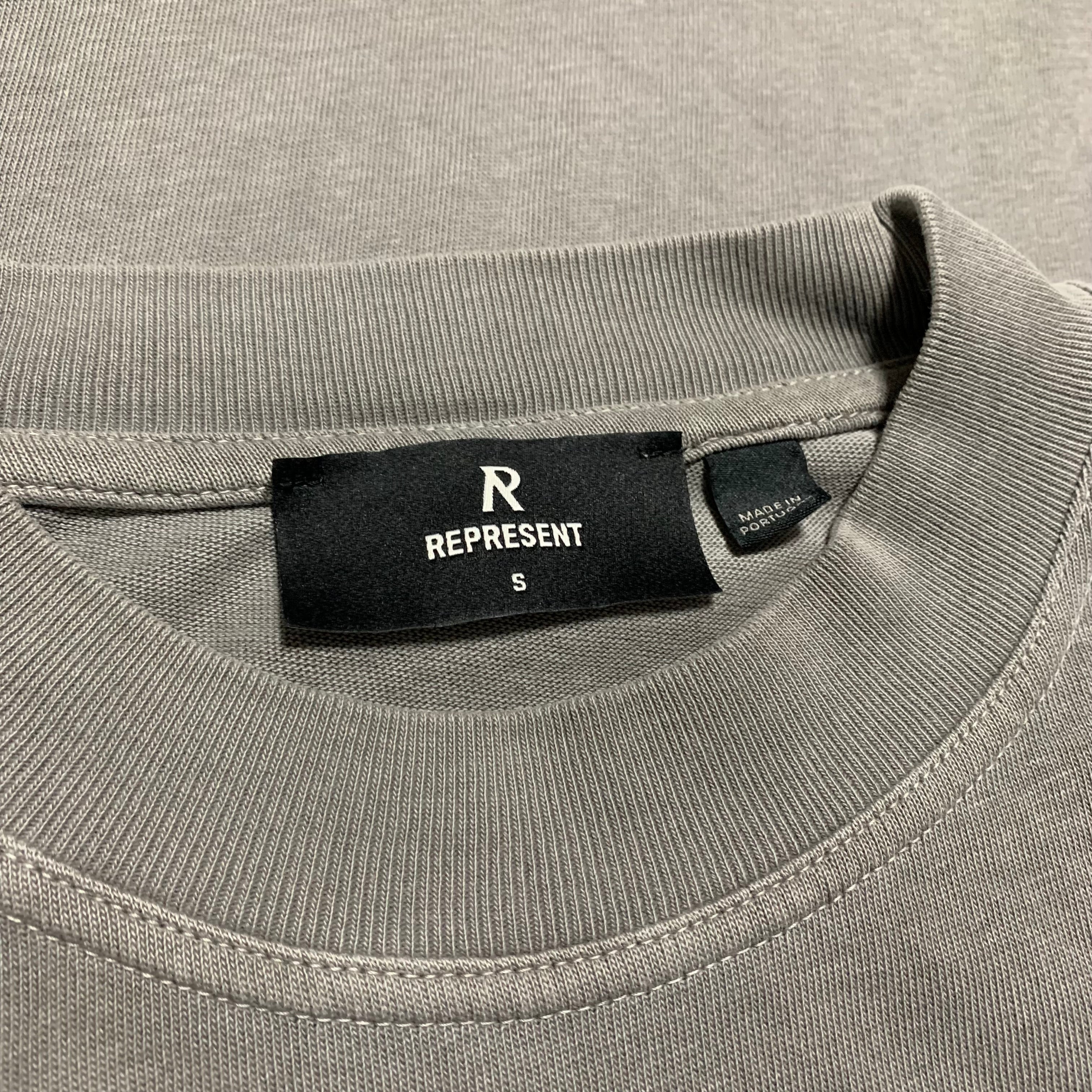Represent Small Rock Logo Ultimate Grey Tee