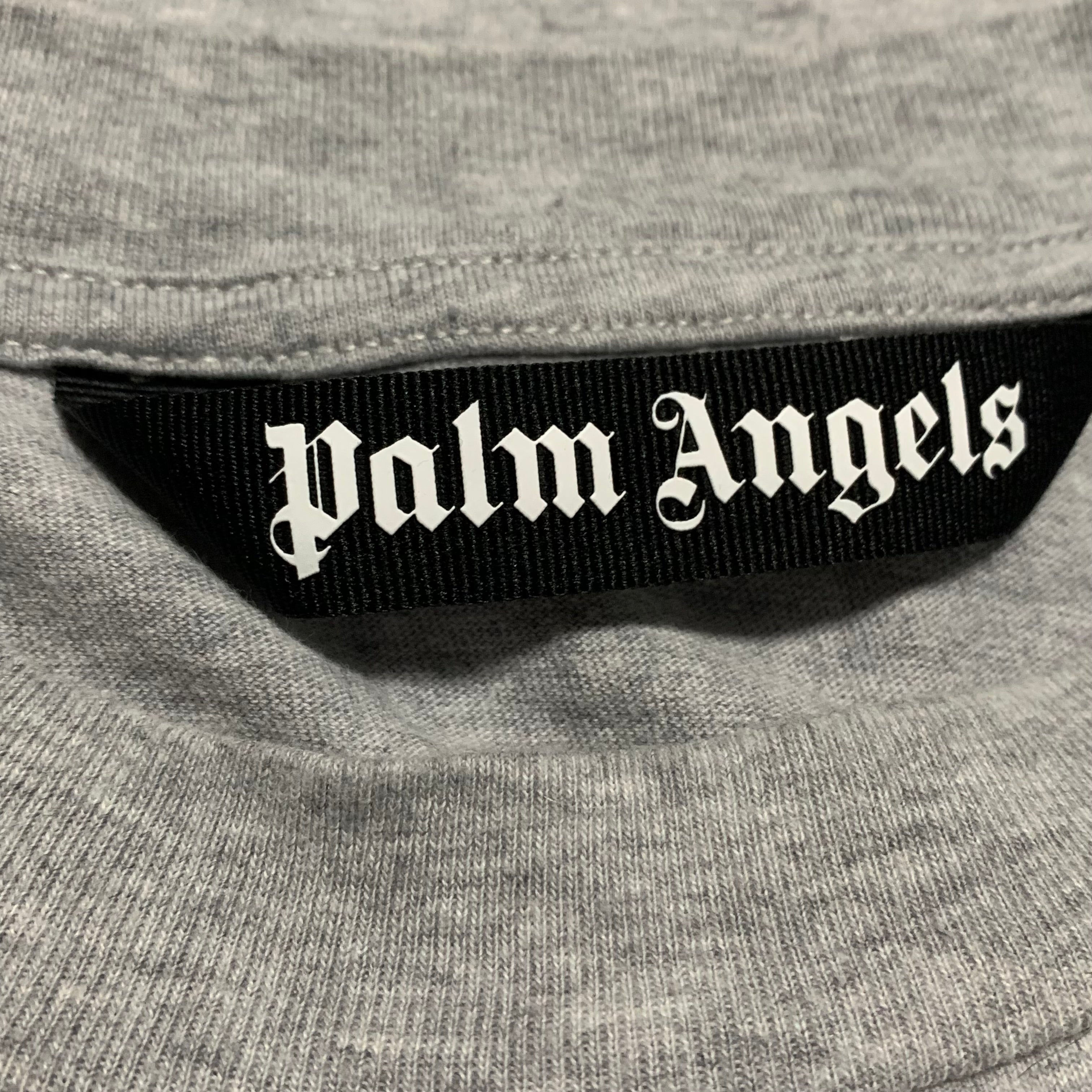Palm Angels Medium Pirate Bear Grey Tee
