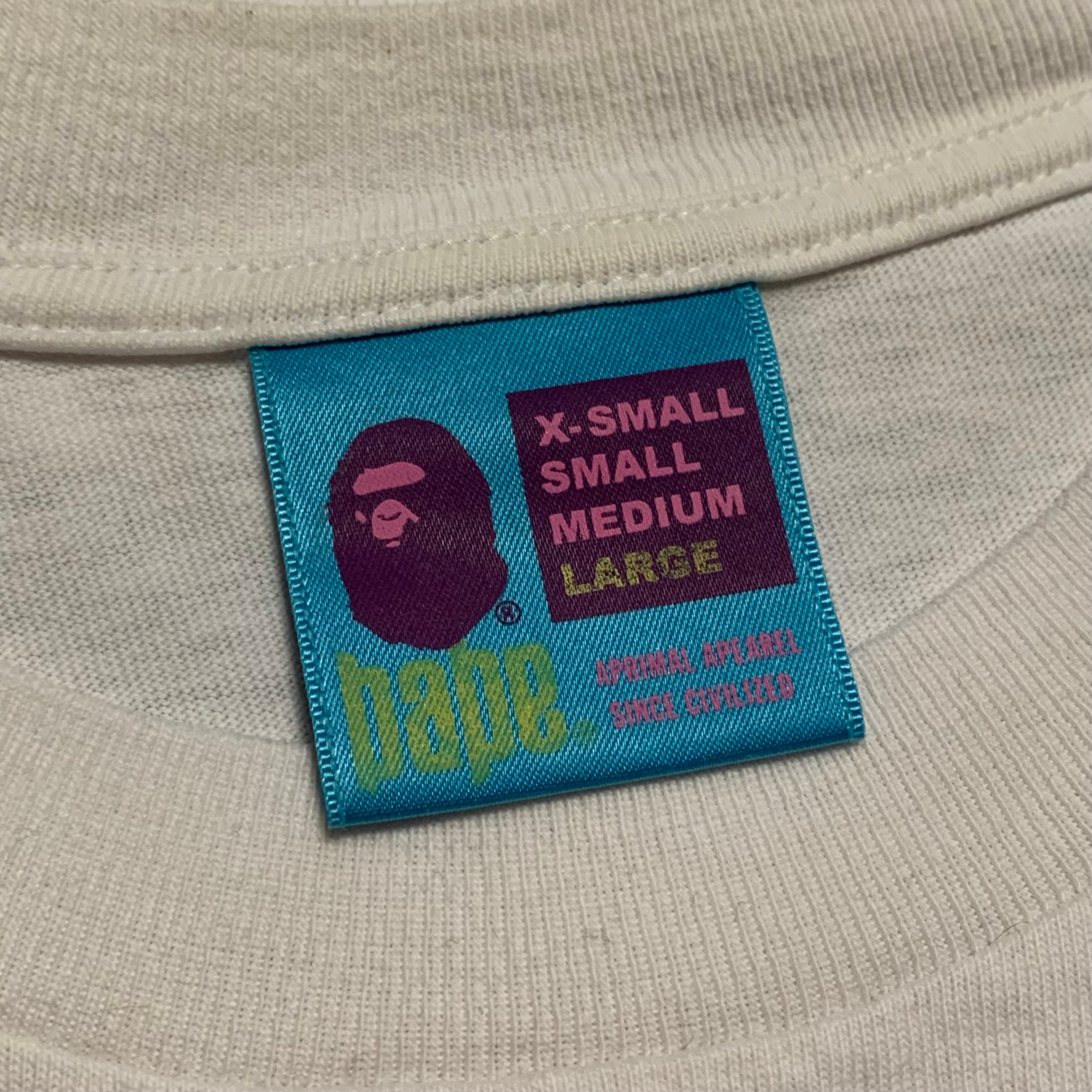 Bape Large Big Ape Head Camo White Tee A Bathing Ape Vintage