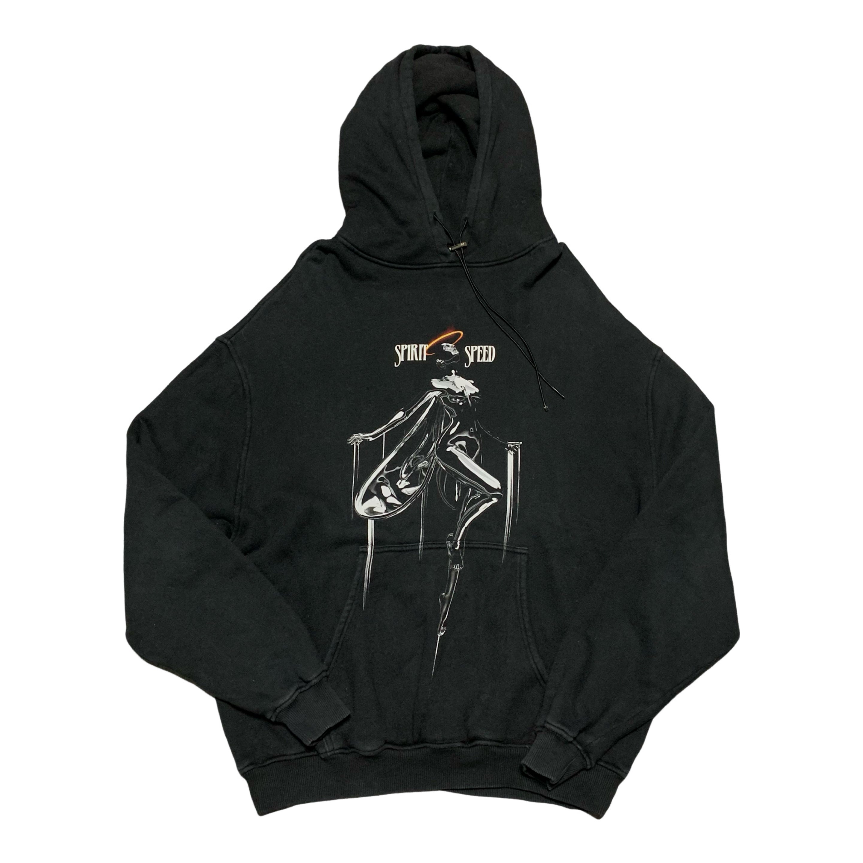Represent Medium Spirit Speed Jet Black Hoodie