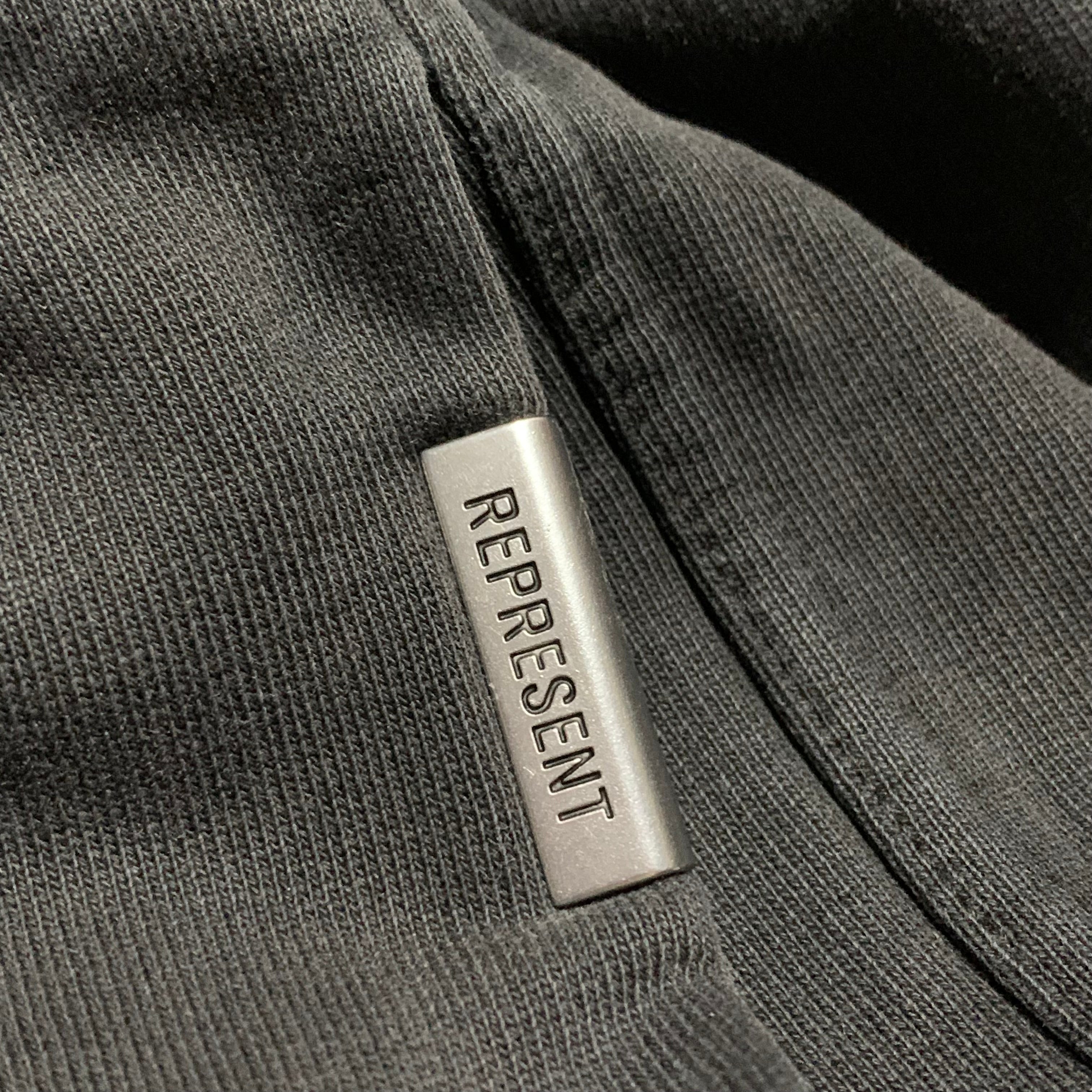 Represent Medium Shorts Owners Cub Stained Black Bottoms