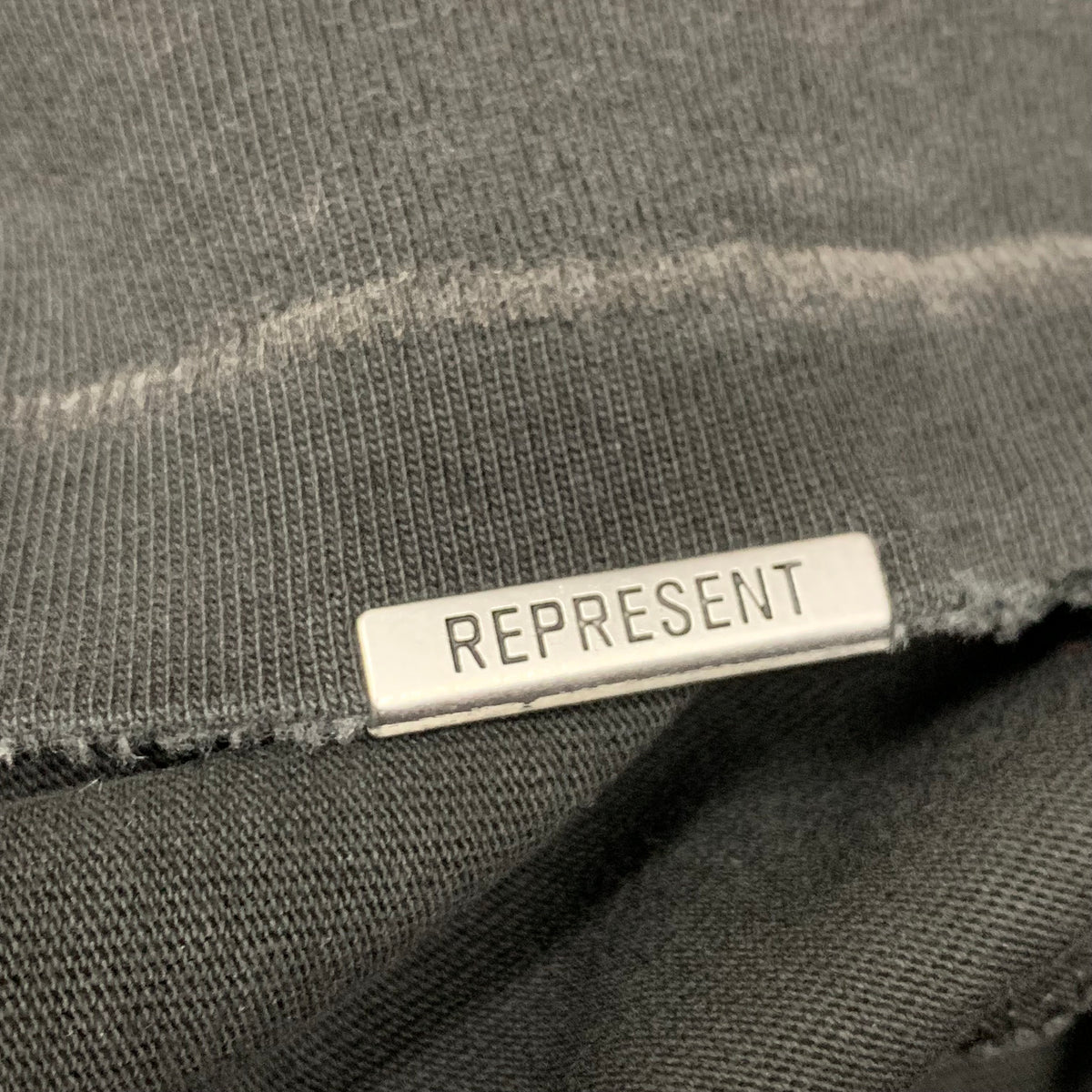 Represent XS Tee Banner Stained Black T-Shirt