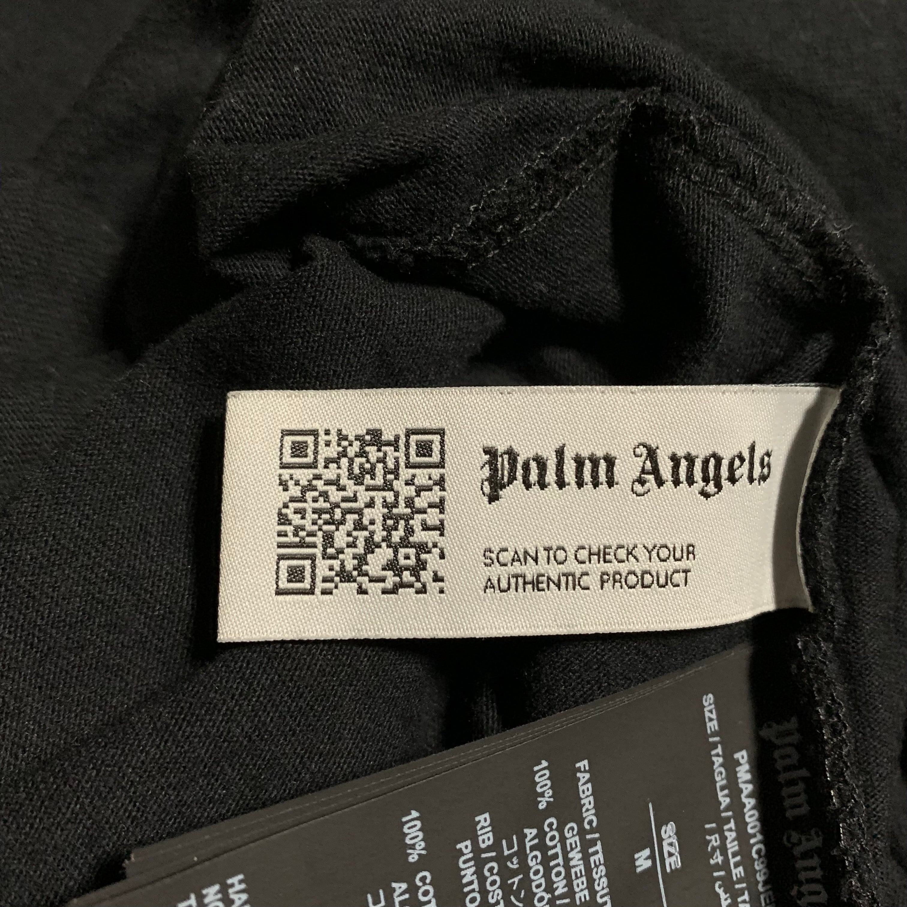Palm Angels Medium Milano Sprayed Black Tee