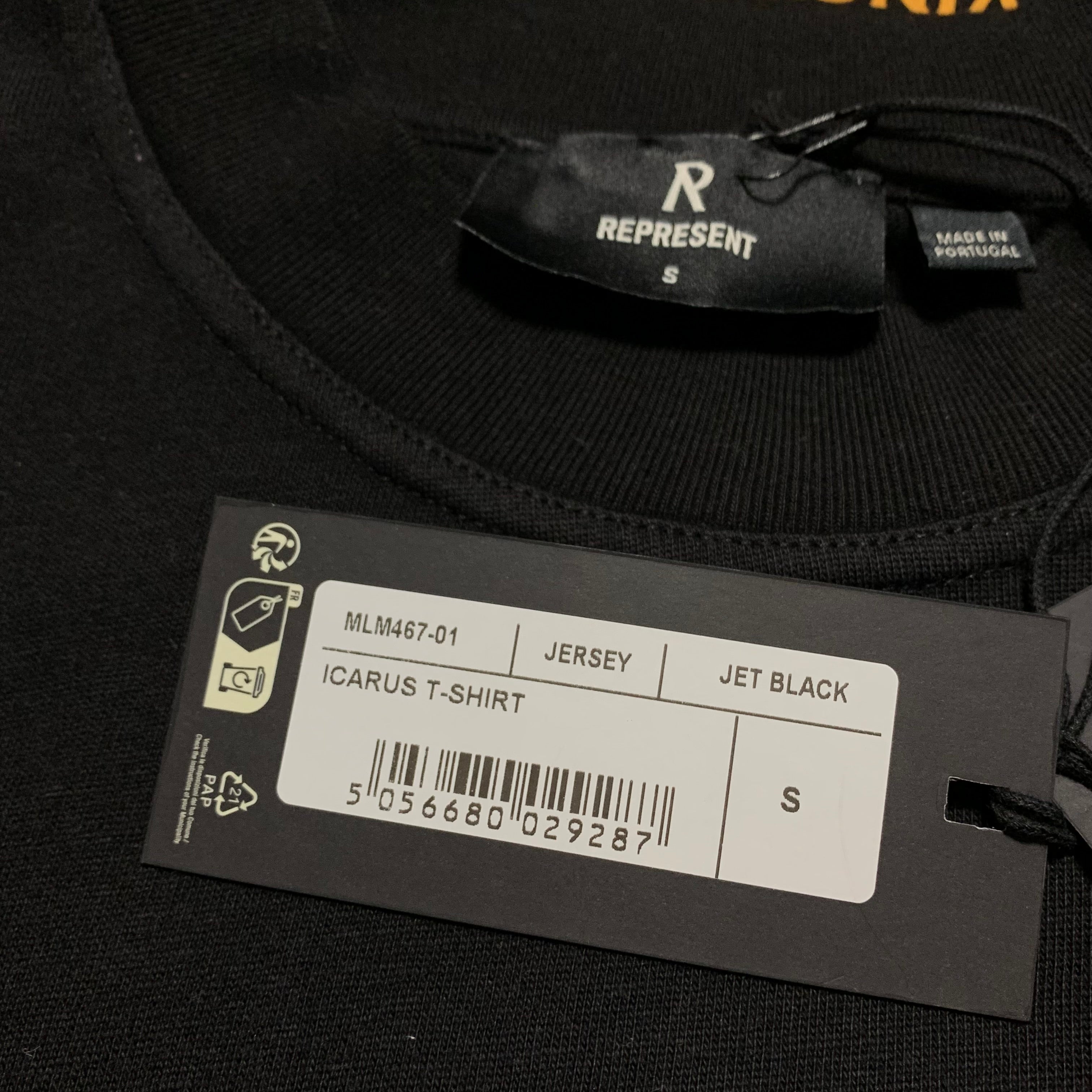 Represent Small Icarus Jet Black Tee Horizons